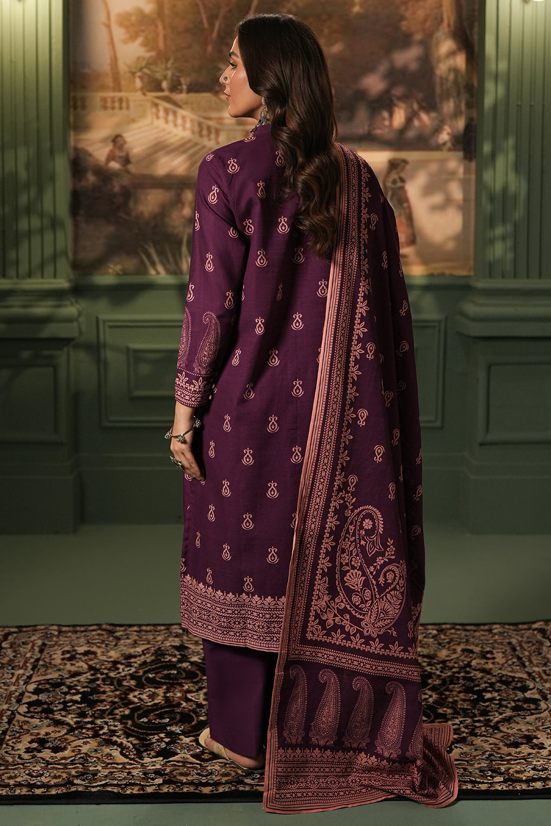 Zellbury | Unstitched 3 Piece Khaddar | Shirt Shalwar Dupatta - 0360 -  Zellbury Women Essential Unstitched -  House of Maryam