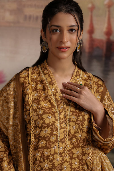 Zellbury | Unstitched 3 Piece Khaddar | Shirt Shalwar Dupatta - 0362 -  Zellbury Women Essential Unstitched - Original Designer Dress - House of Maryam