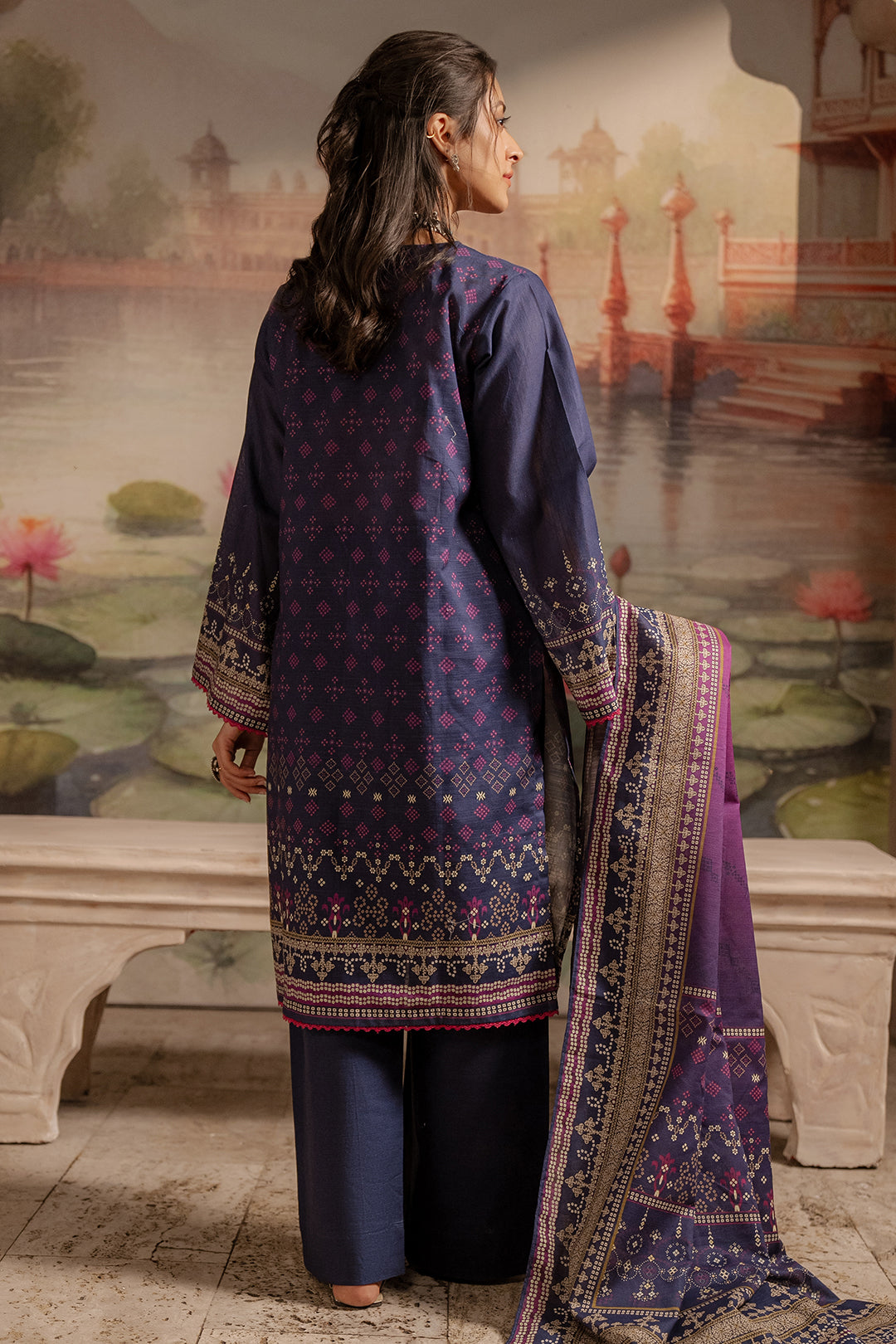 Zellbury | Unstitched 3 Piece Khaddar | Shirt Shalwar Dupatta - 0363 -  Zellbury Women Essential Unstitched - Original Designer Dress - House of Maryam