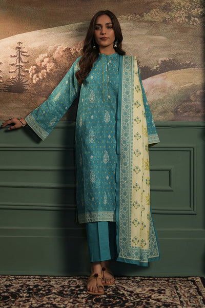 Zellbury | Unstitched 3 Piece Khaddar | Shirt Shalwar Dupatta - 0364 -  Zellbury Women Essential Unstitched - Original Designer Dress - House of Maryam