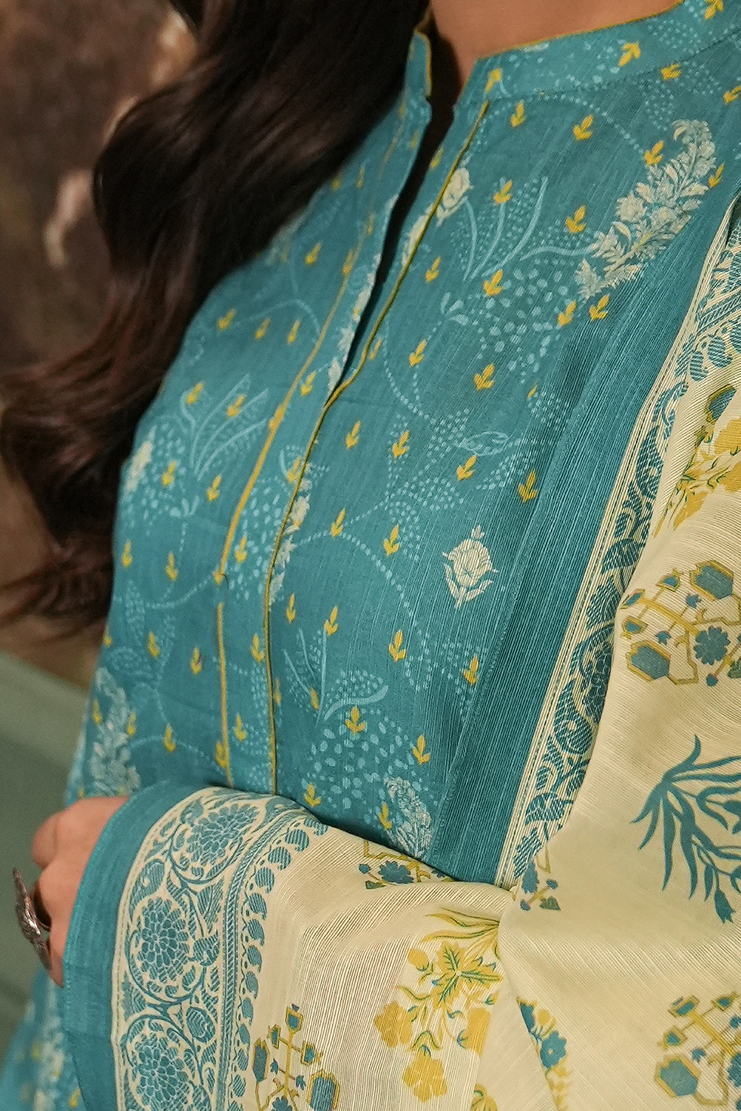 Zellbury | Unstitched 3 Piece Khaddar | Shirt Shalwar Dupatta - 0364 -  Zellbury Women Essential Unstitched - Original Designer Dress - House of Maryam