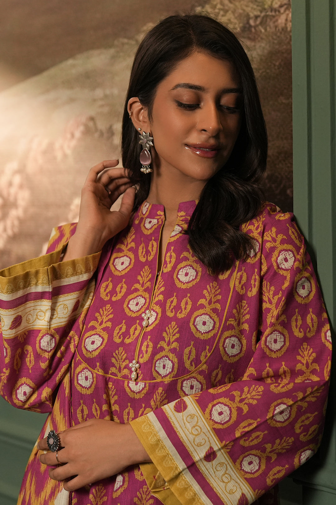 Zellbury | Unstitched 3 Piece Khaddar | Shirt Shalwar Dupatta - 0367