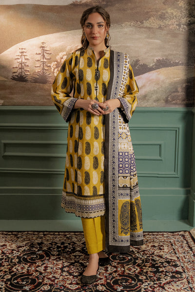 Zellbury | Unstitched 3 Piece Khaddar | Shirt Shalwar Dupatta - 0371 -  Zellbury Women Essential Unstitched - Original Designer Dress - House of Maryam