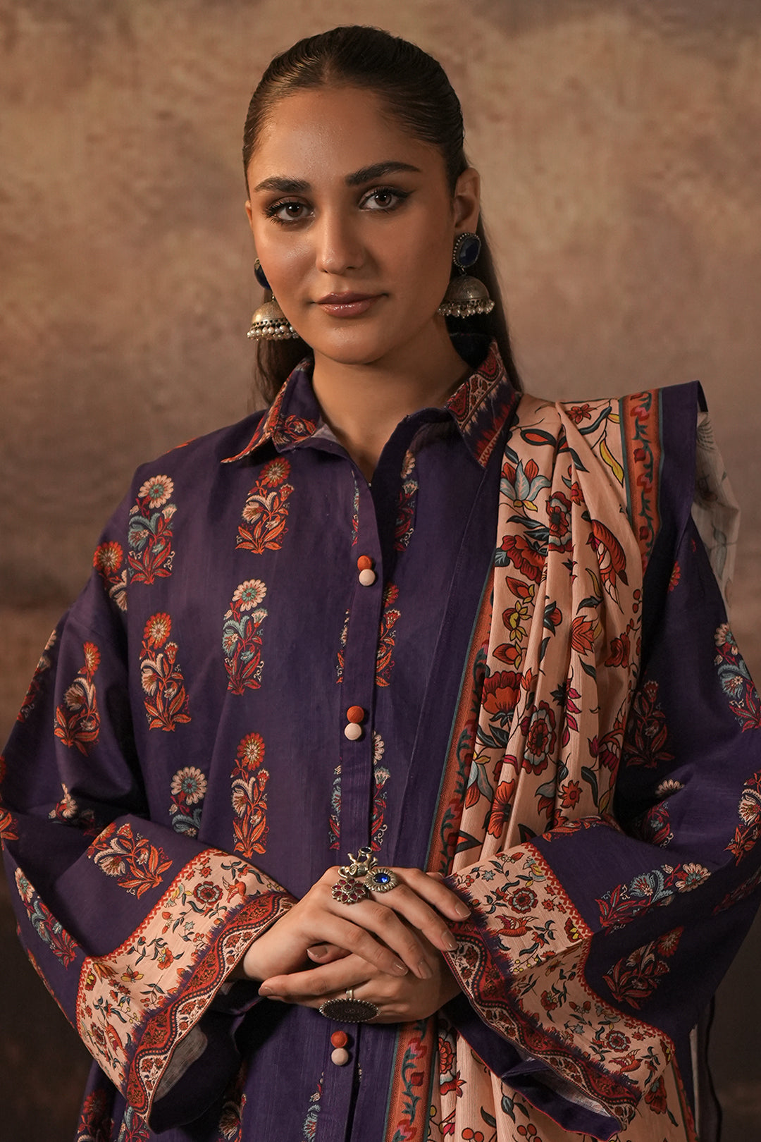 Zellbury | Unstitched 3 Piece Khaddar | Shirt Shalwar Dupatta - 0372 -  Zellbury Women Essential Unstitched - Original Designer Dress - House of Maryam