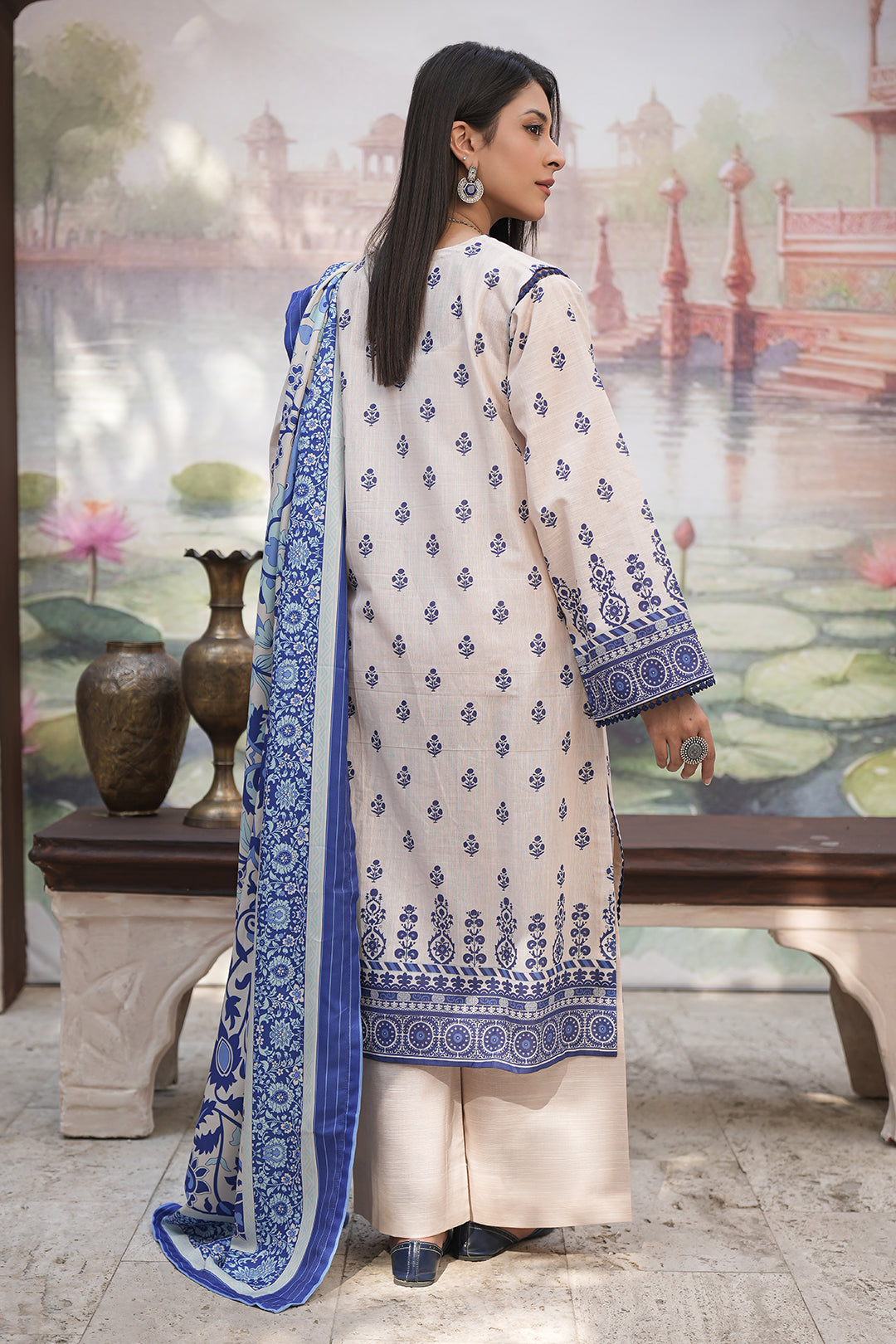 Zellbury | Unstitched 3 Piece Khaddar | Shirt Shalwar Shawl - 0382 -  Zellbury Women Essential Unstitched - Original Designer Dress - House of Maryam