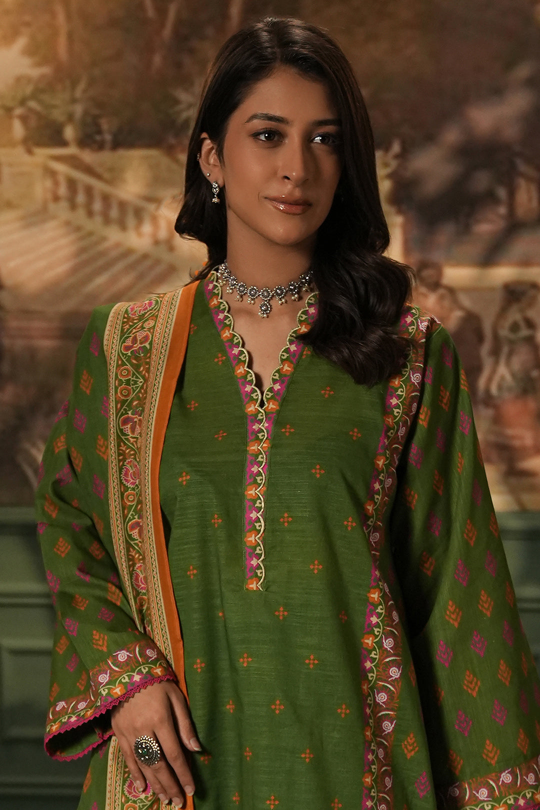 Zellbury | Unstitched 3 Piece Khaddar | Shirt Shalwar Dupatta - 0386 -  Zellbury Women Essential Unstitched - Original Designer Dress - House of Maryam