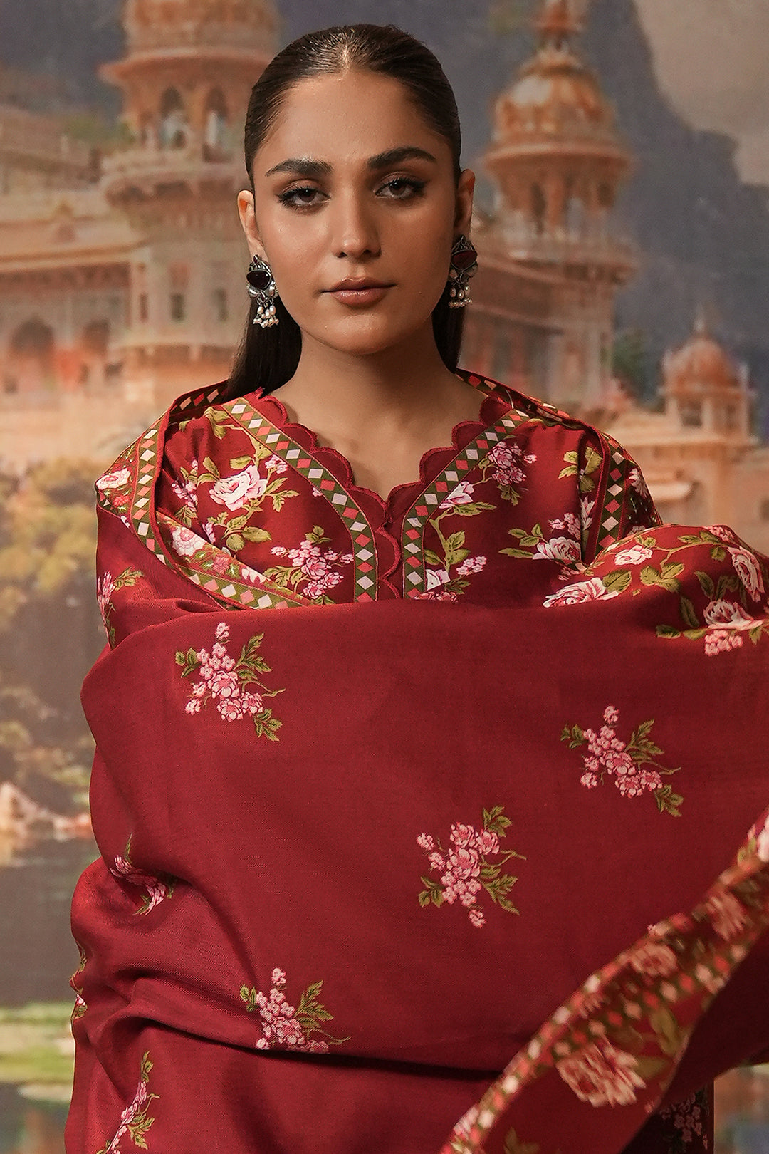Zellbury | Unstitched 3 Piece Khaddar | Shirt Shalwar Shawl - 0389 -  Zellbury Women Essential Unstitched - Original Designer Dress - House of Maryam
