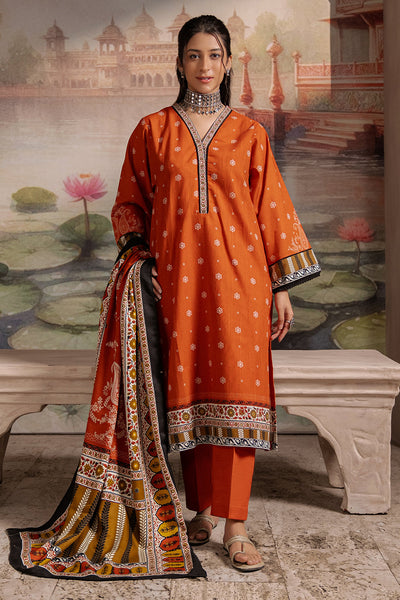 Zellbury | Unstitched 3 Piece Khaddar | Shirt Shalwar Shawl - 0391 -  Zellbury Women Essential Unstitched - Original Designer Dress - House of Maryam