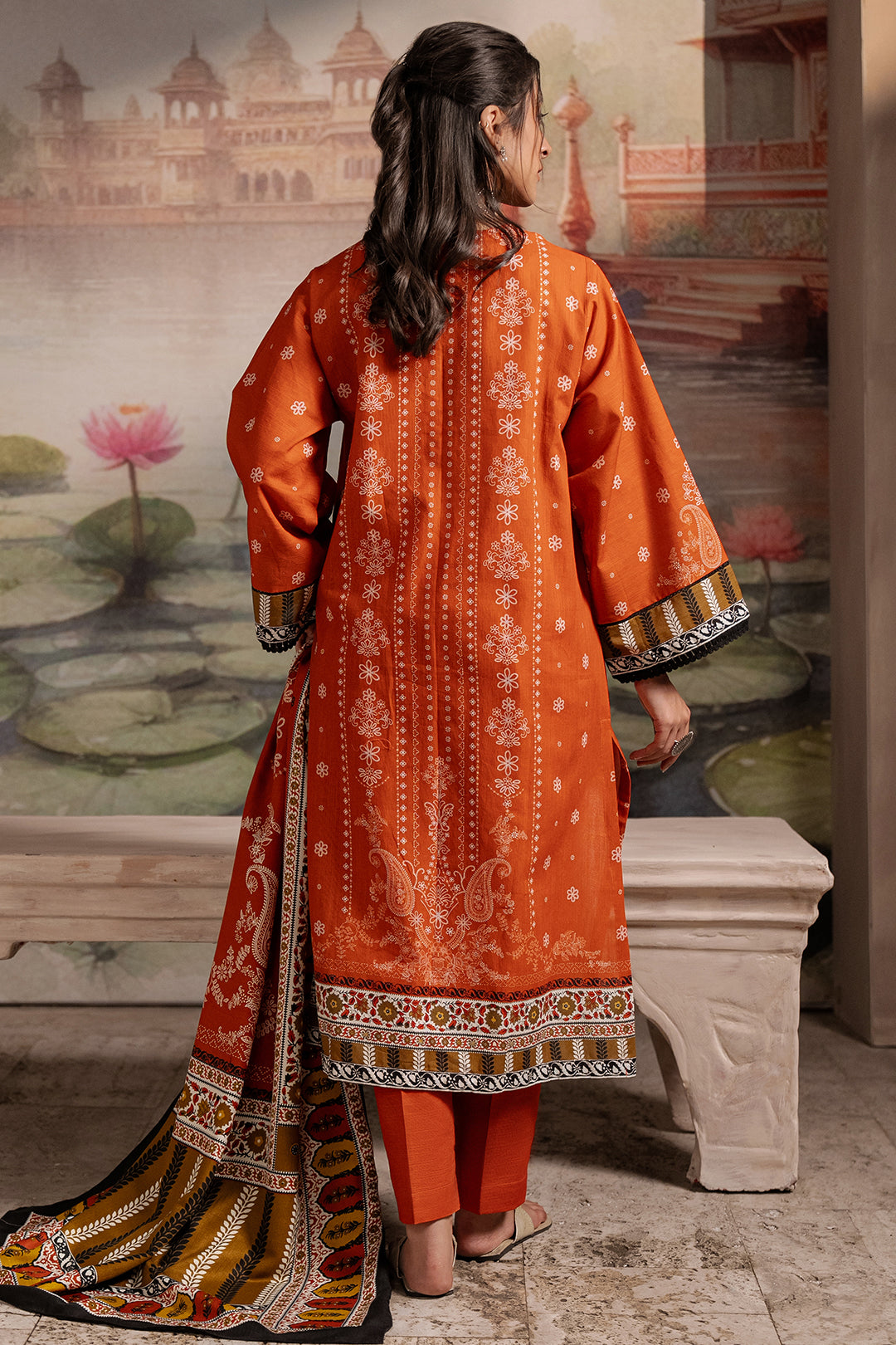Zellbury | Unstitched 3 Piece Khaddar | Shirt Shalwar Shawl - 0391 -  Zellbury Women Essential Unstitched - Original Designer Dress - House of Maryam