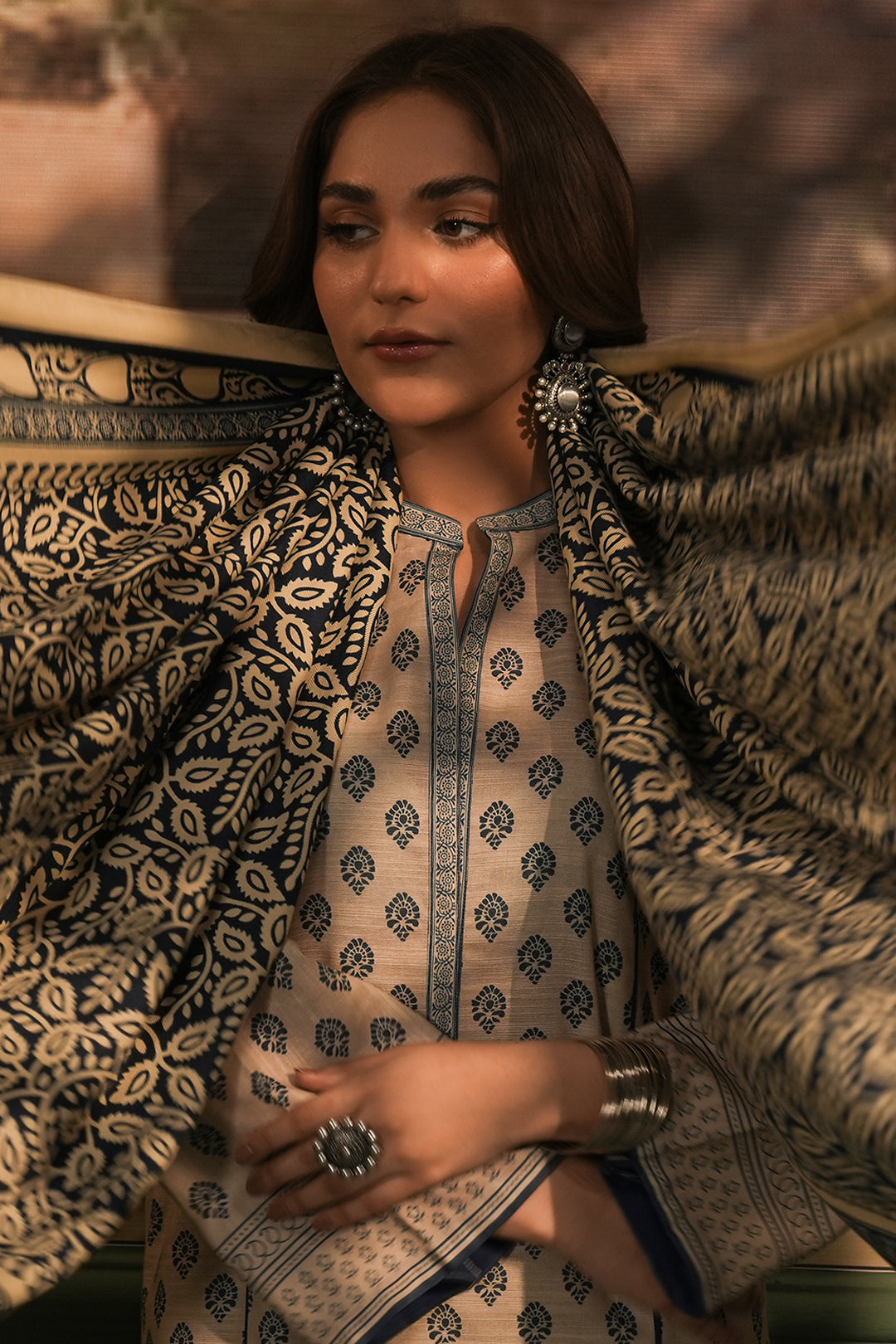 Zellbury | Unstitched 3 Piece Khaddar | Shirt Shalwar Shawl - 0392 -  Zellbury Women Essential Unstitched - Original Designer Dress - House of Maryam
