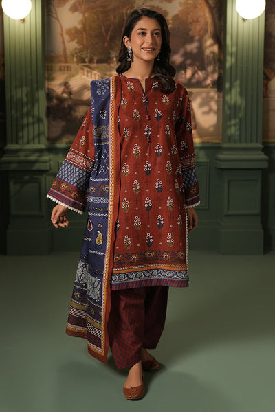 Zellbury | Unstitched 3 Piece Khaddar | Shirt Shalwar Dupatta - 0394 -  Zellbury Women Essential Unstitched - Original Designer Dress - House of Maryam