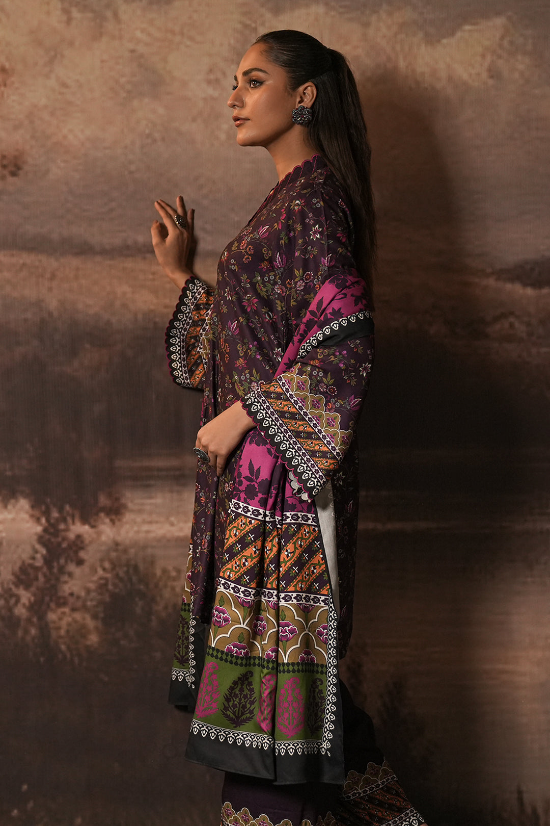 Zellbury | Unstitched 3 Piece Cotail | Shirt Shalwar Dupatta - 0399 -  Zellbury Women Essential Unstitched - Original Designer Dress - House of Maryam