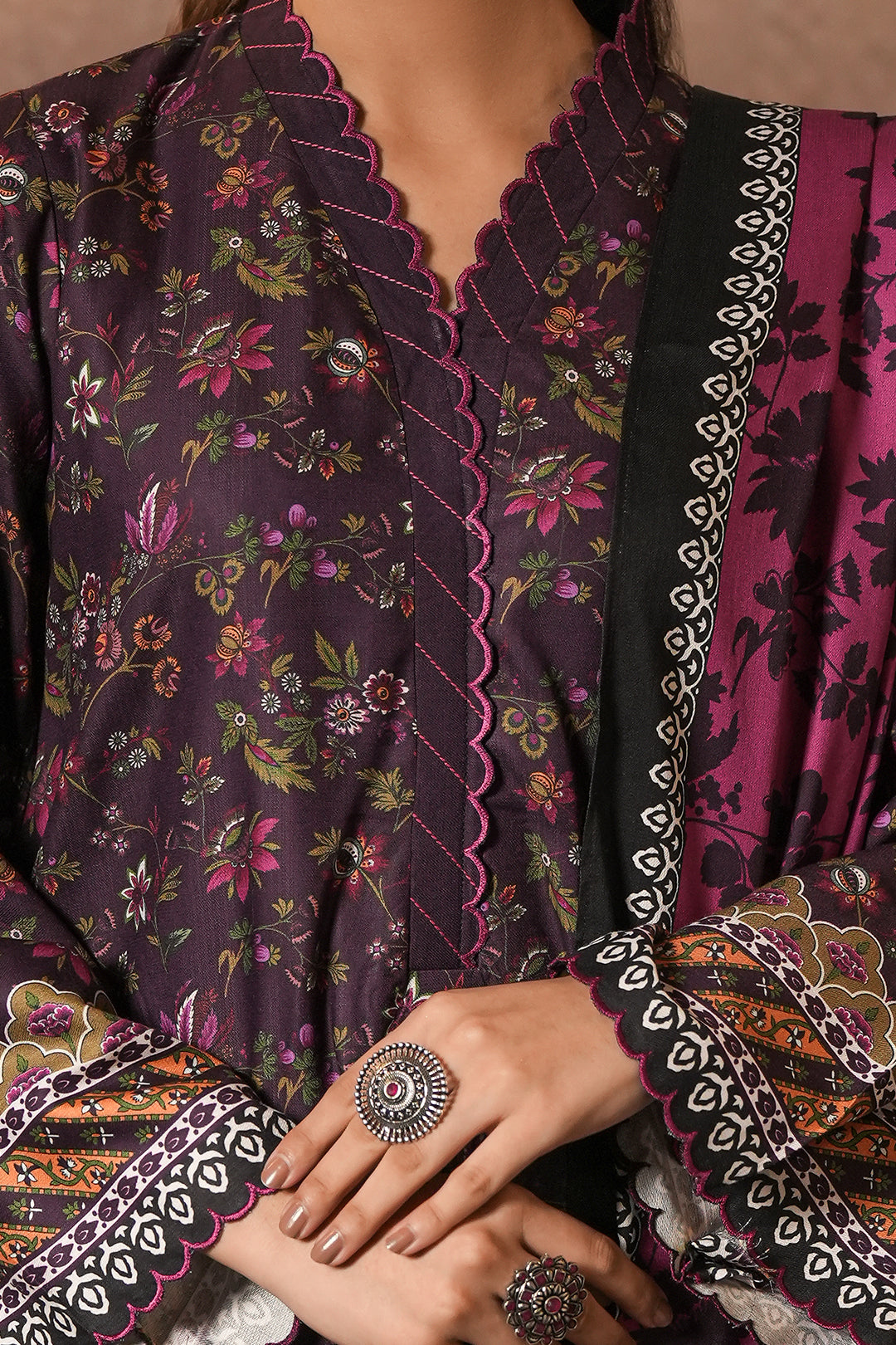 Zellbury | Unstitched 3 Piece Cotail | Shirt Shalwar Dupatta - 0399 -  Zellbury Women Essential Unstitched - Original Designer Dress - House of Maryam