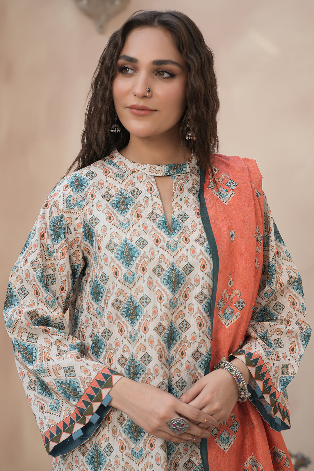 Zellbury | Unstitched 3 Piece Khaddar | Shirt Shalwar Dupatta - 0443 -  Zellbury Women Essential Unstitched - Original Designer Dress - House of Maryam