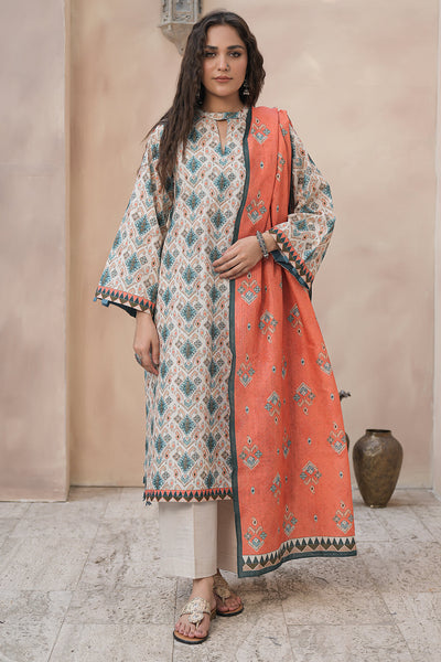 Zellbury | Unstitched 3 Piece Khaddar | Shirt Shalwar Dupatta - 0443 -  Zellbury Women Essential Unstitched - Original Designer Dress - House of Maryam
