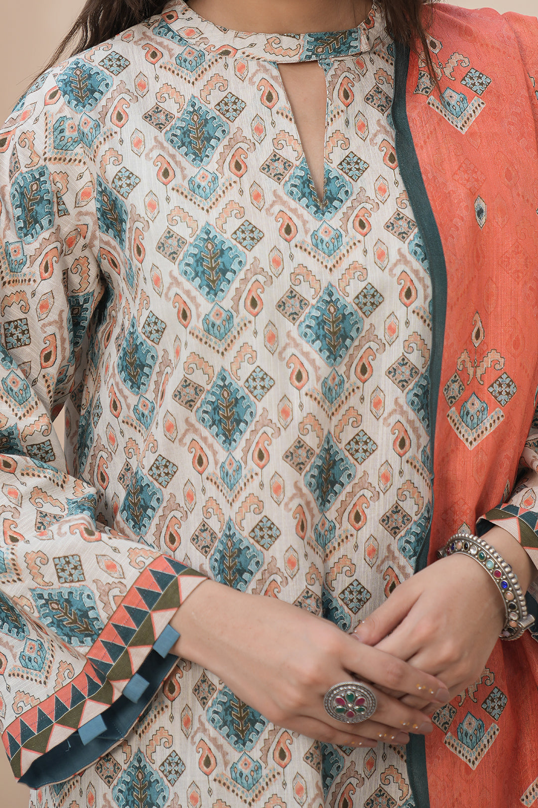 Zellbury | Unstitched 3 Piece Khaddar | Shirt Shalwar Dupatta - 0443 -  Zellbury Women Essential Unstitched - Original Designer Dress - House of Maryam
