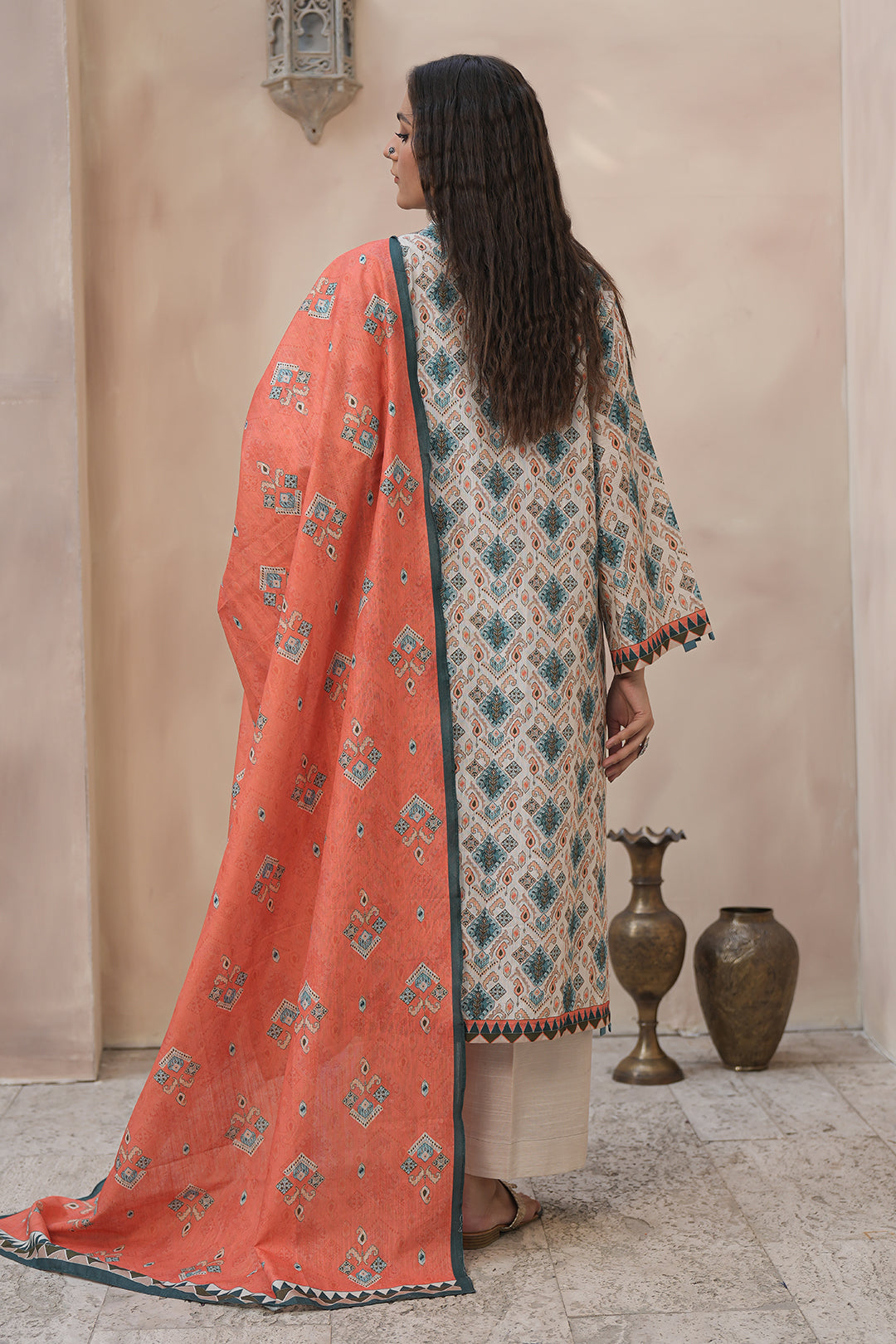 Zellbury | Unstitched 3 Piece Khaddar | Shirt Shalwar Dupatta - 0443 -  Zellbury Women Essential Unstitched - Original Designer Dress - House of Maryam
