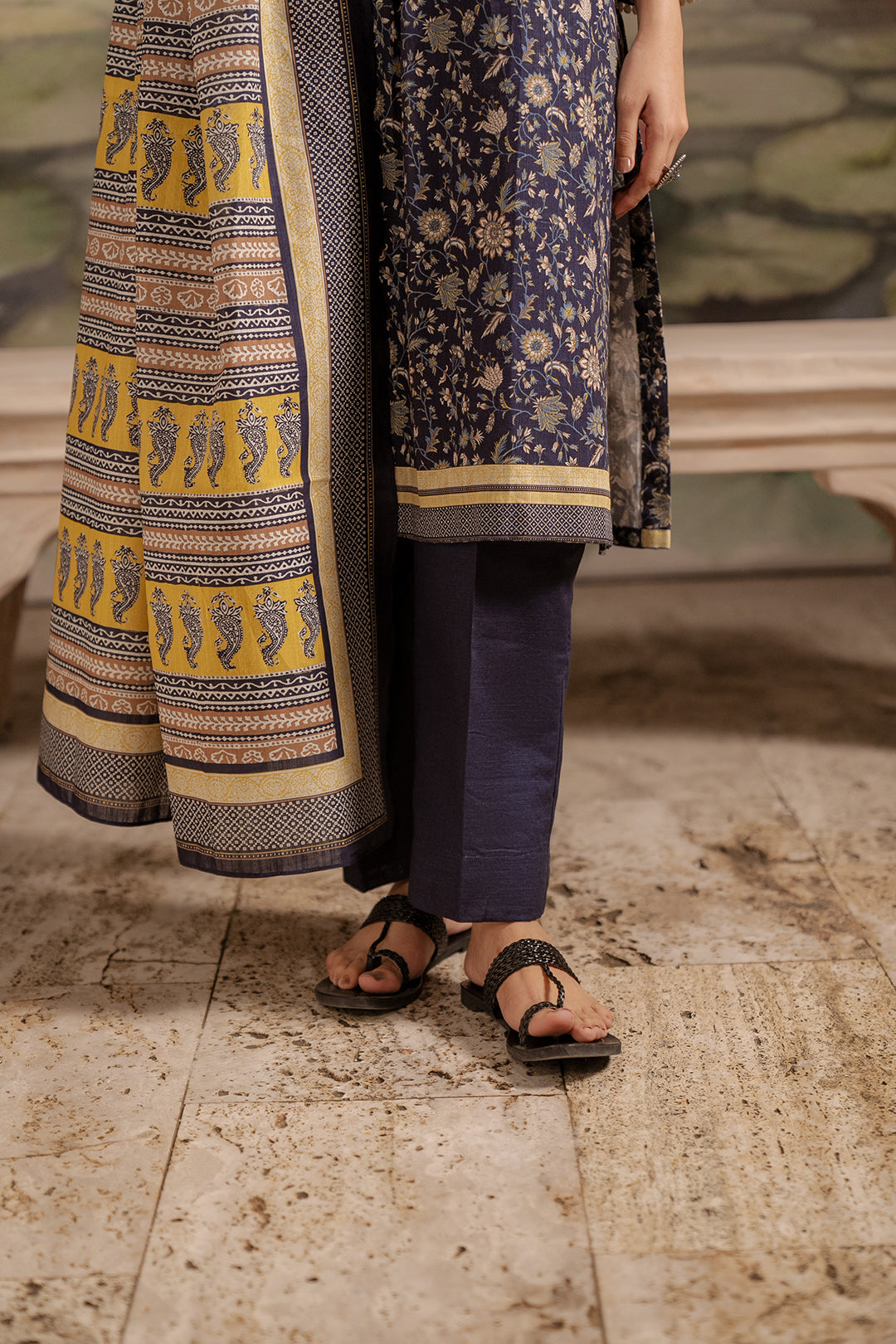 Zellbury | Unstitched 3 Piece Khaddar | Shirt Shalwar Dupatta - 0449 -  Zellbury Women Essential Unstitched - Original Designer Dress - House of Maryam