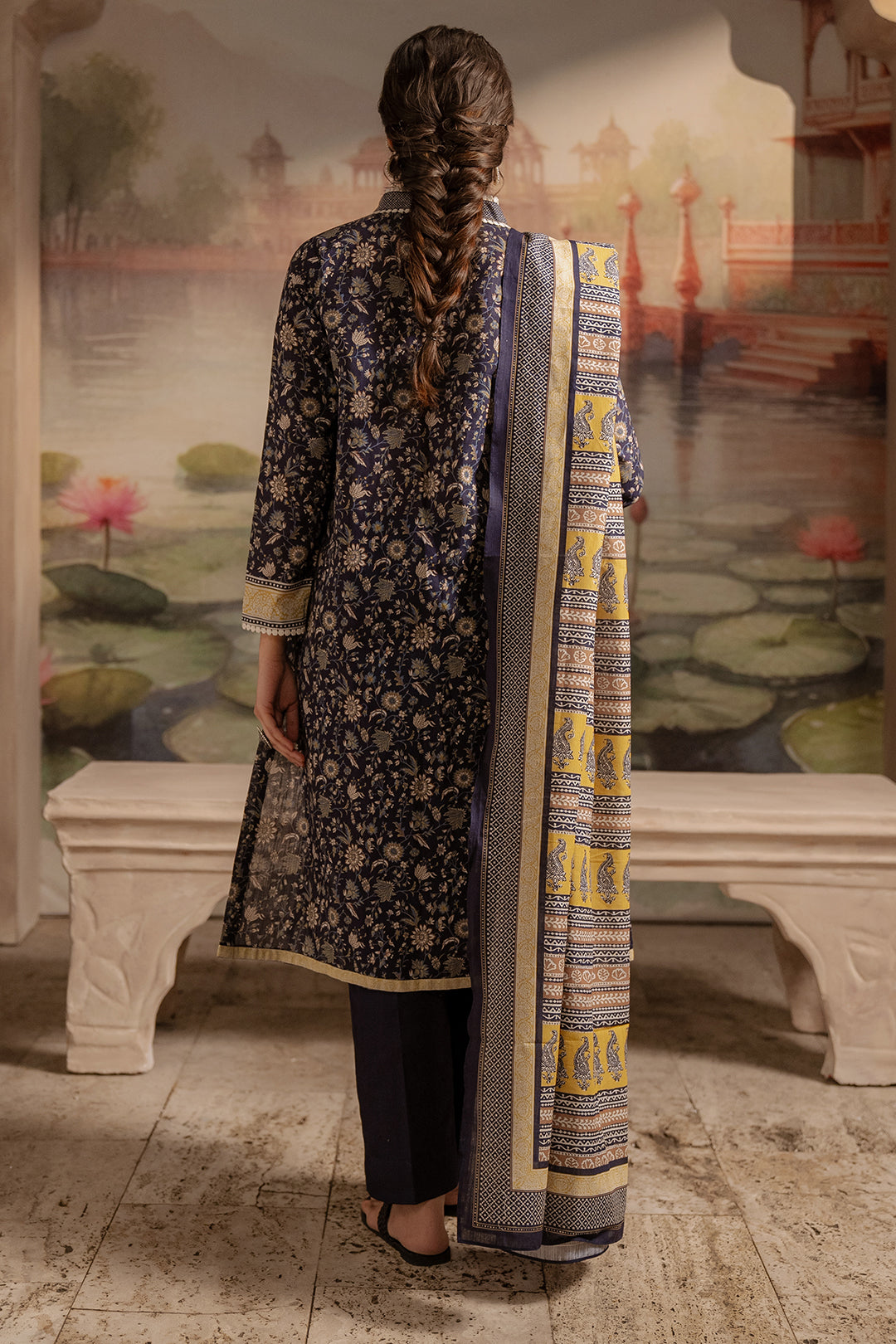 Zellbury | Unstitched 3 Piece Khaddar | Shirt Shalwar Dupatta - 0449 -  Zellbury Women Essential Unstitched - Original Designer Dress - House of Maryam