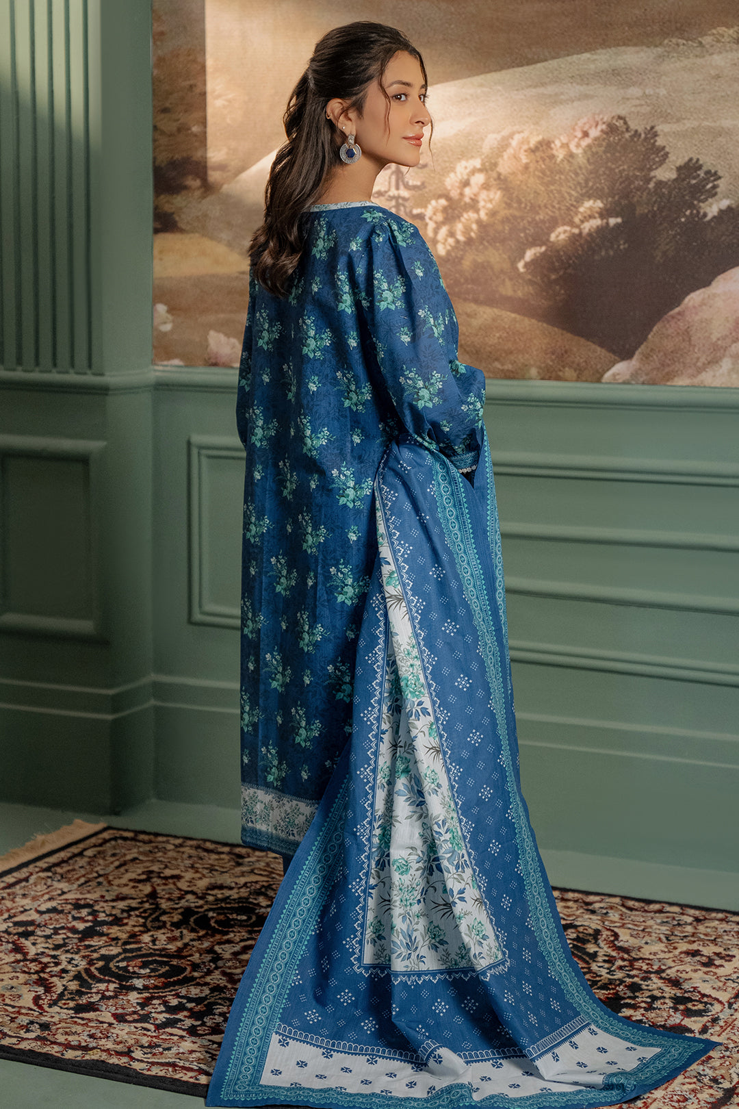 Zellbury | Unstitched 3 Piece Khaddar | Shirt Shalwar Dupatta - 0450 -  Zellbury Women Essential Unstitched - Original Designer Dress - House of Maryam