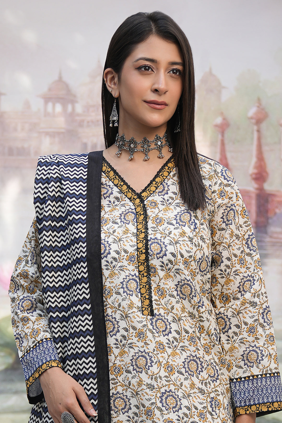 Zellbury | Unstitched 3 Piece Khaddar | Shirt Shalwar Dupatta - 0452 -  Zellbury Women Essential Unstitched - Original Designer Dress - House of Maryam