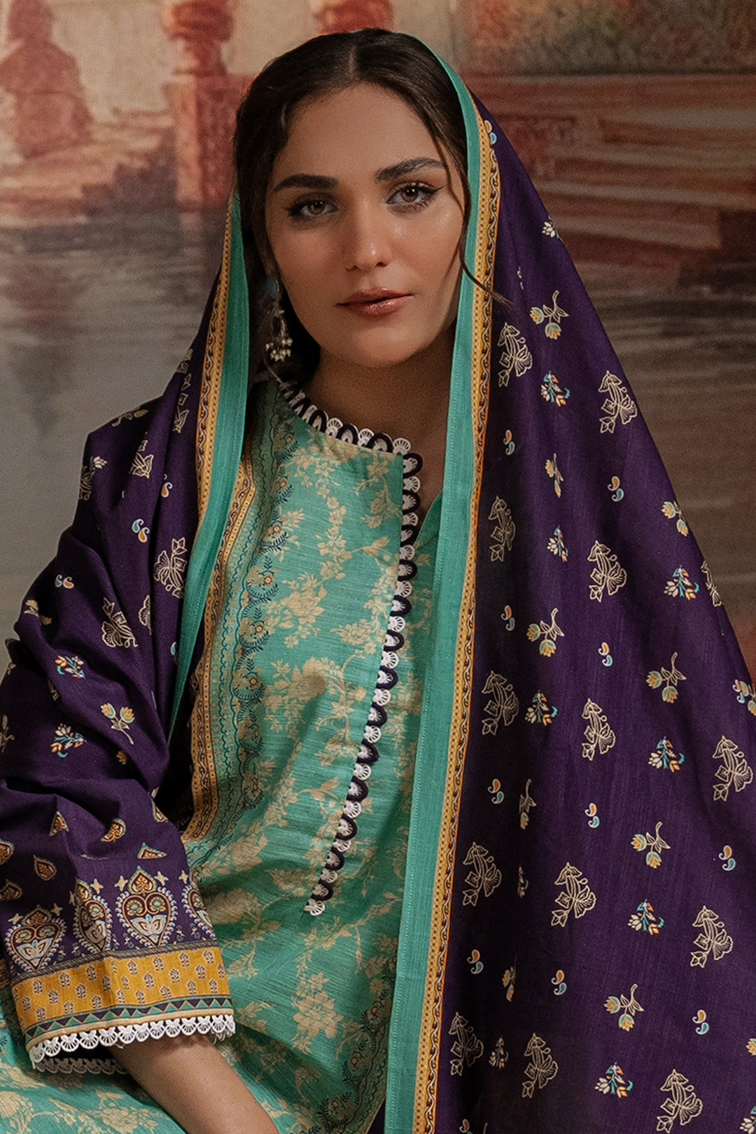 Zellbury | Unstitched 3 Piece Khaddar | Shirt Shalwar Dupatta - 0455 -  Zellbury Women Essential Unstitched - Original Designer Dress - House of Maryam
