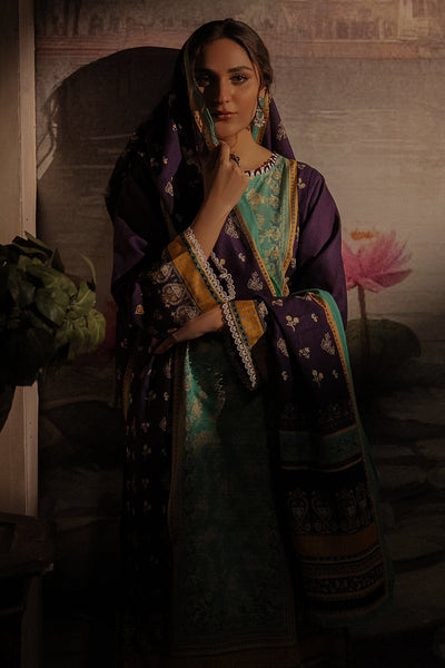 Zellbury | Unstitched 3 Piece Khaddar | Shirt Shalwar Dupatta - 0455 -  Zellbury Women Essential Unstitched - Original Designer Dress - House of Maryam