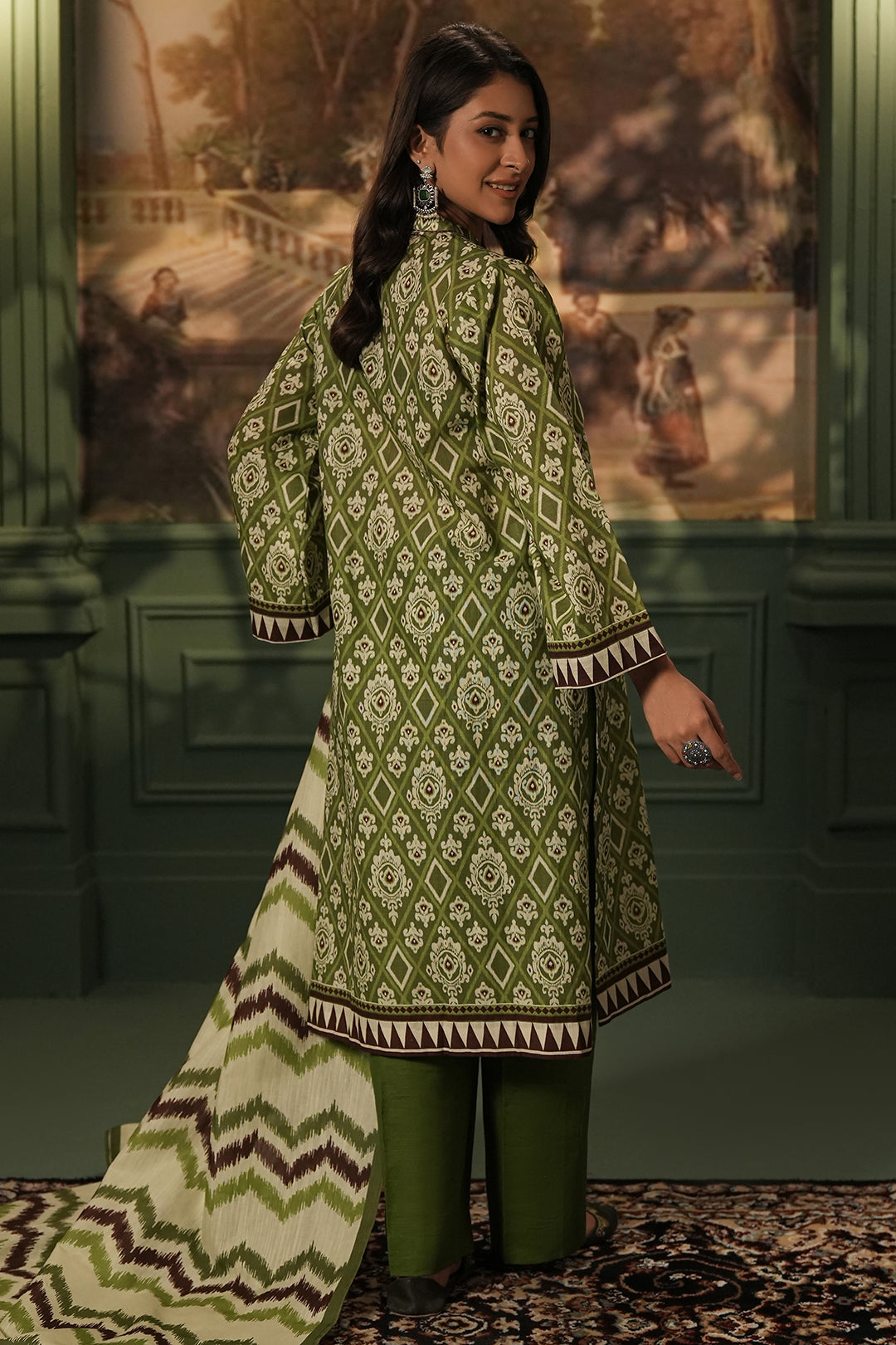 Zellbury | Unstitched 3 Piece Khaddar | Shirt Shalwar Dupatta - 0463 -  Zellbury Women Essential Unstitched - Original Designer Dress - House of Maryam