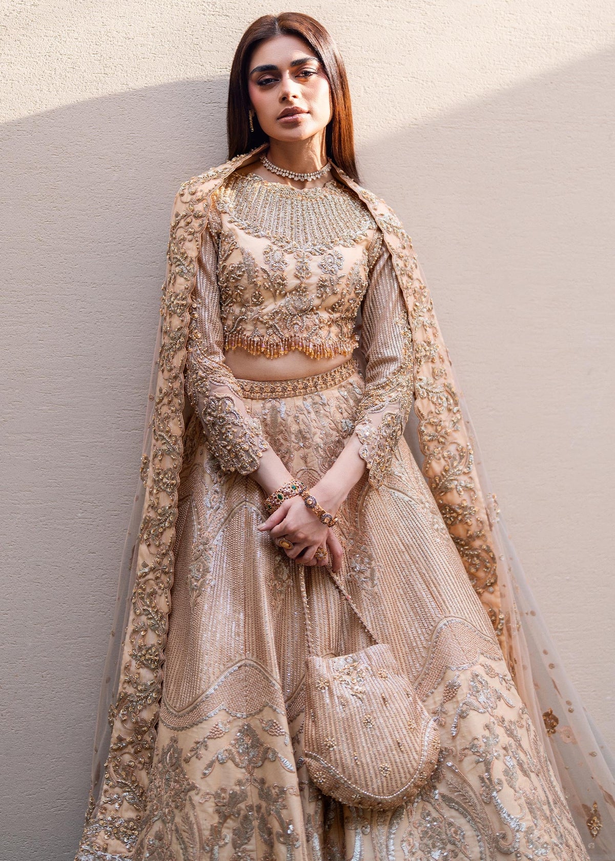Waqas Shah | Amariage Luxury Formals | Golden Patel -  Waqas Shah Ladies Clothes - Original Designer Dress - House of Maryam