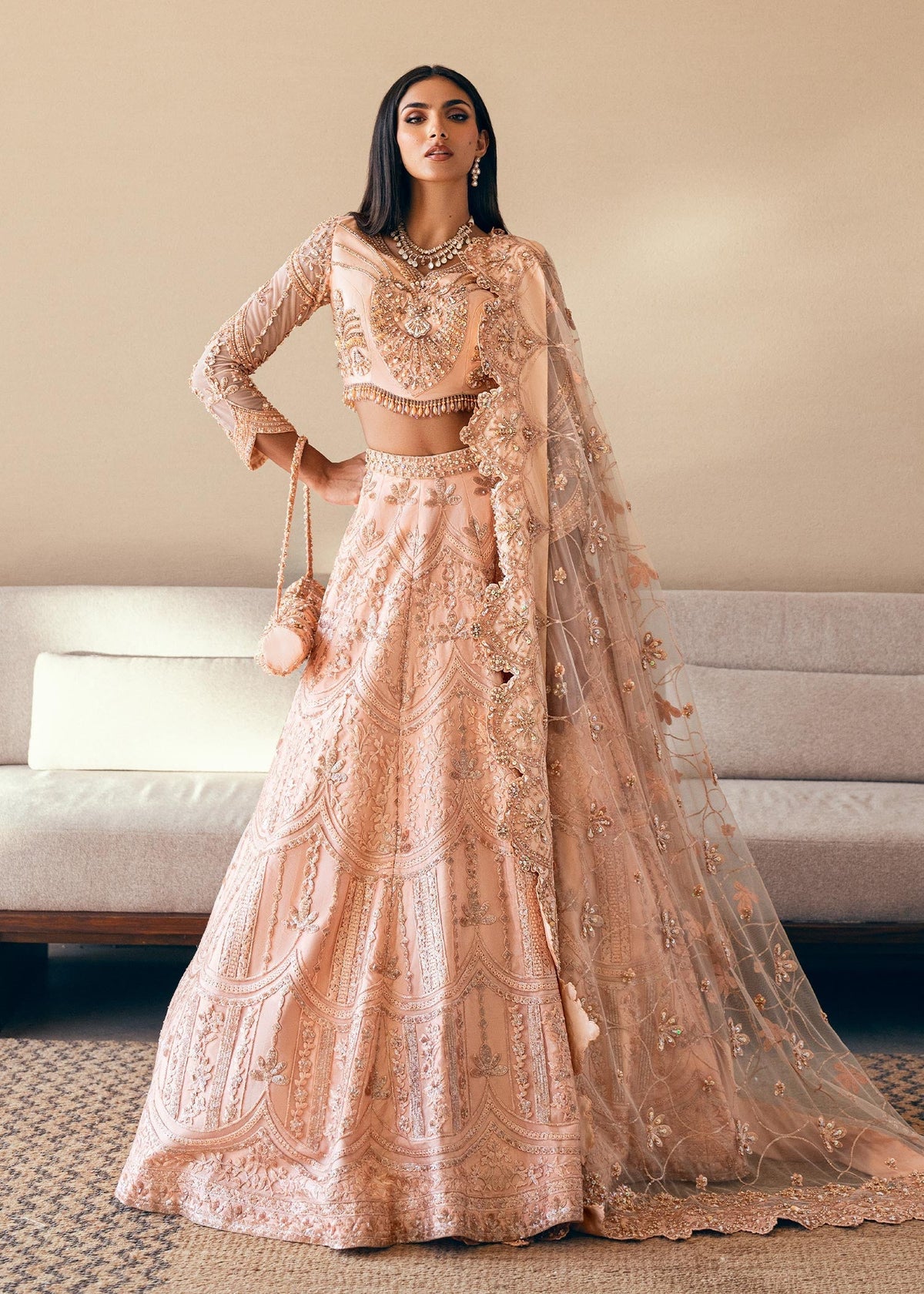 Waqas Shah | Amariage Luxury Formals | Coral Bliss -  Waqas Shah Ladies Clothes - Original Designer Dress - House of Maryam
