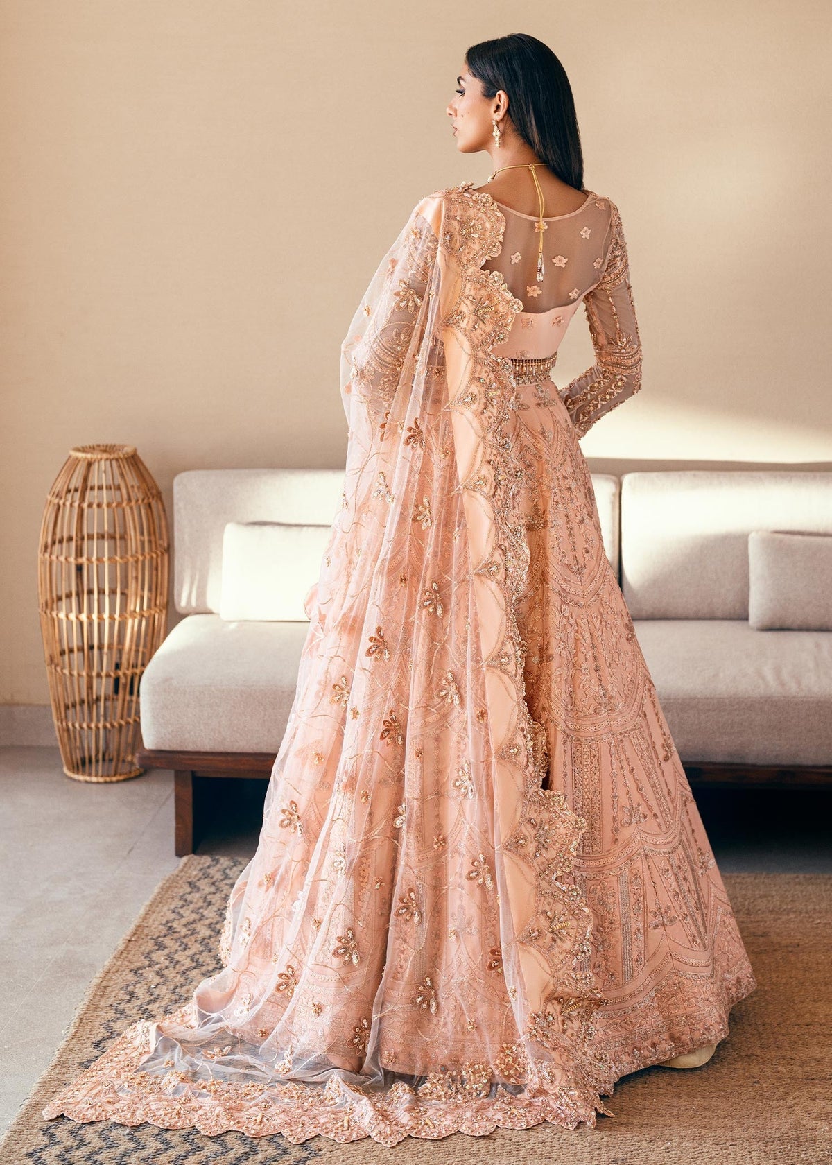 Waqas Shah | Amariage Luxury Formals | Coral Bliss -  Waqas Shah Ladies Clothes - Original Designer Dress - House of Maryam