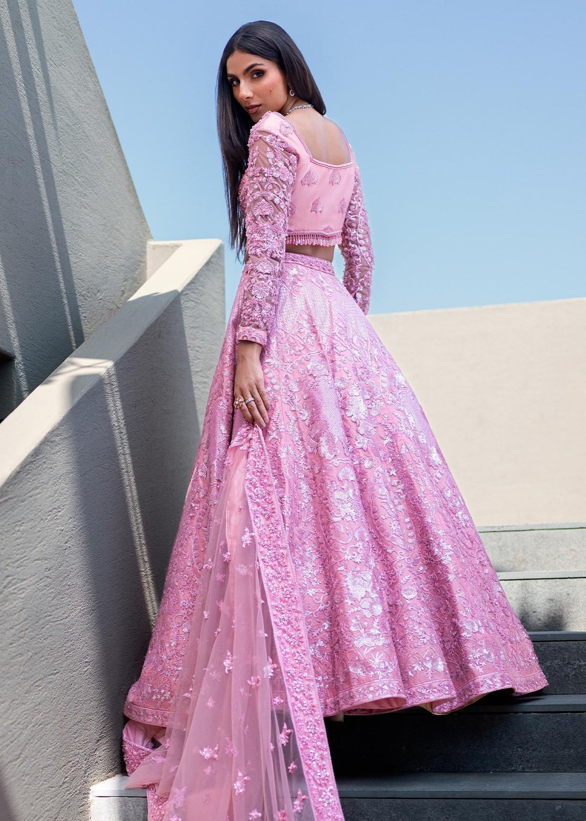 Waqas Shah | Amariage Luxury Formals | Crystal Blush -  Waqas Shah Ladies Clothes - Original Designer Dress - House of Maryam