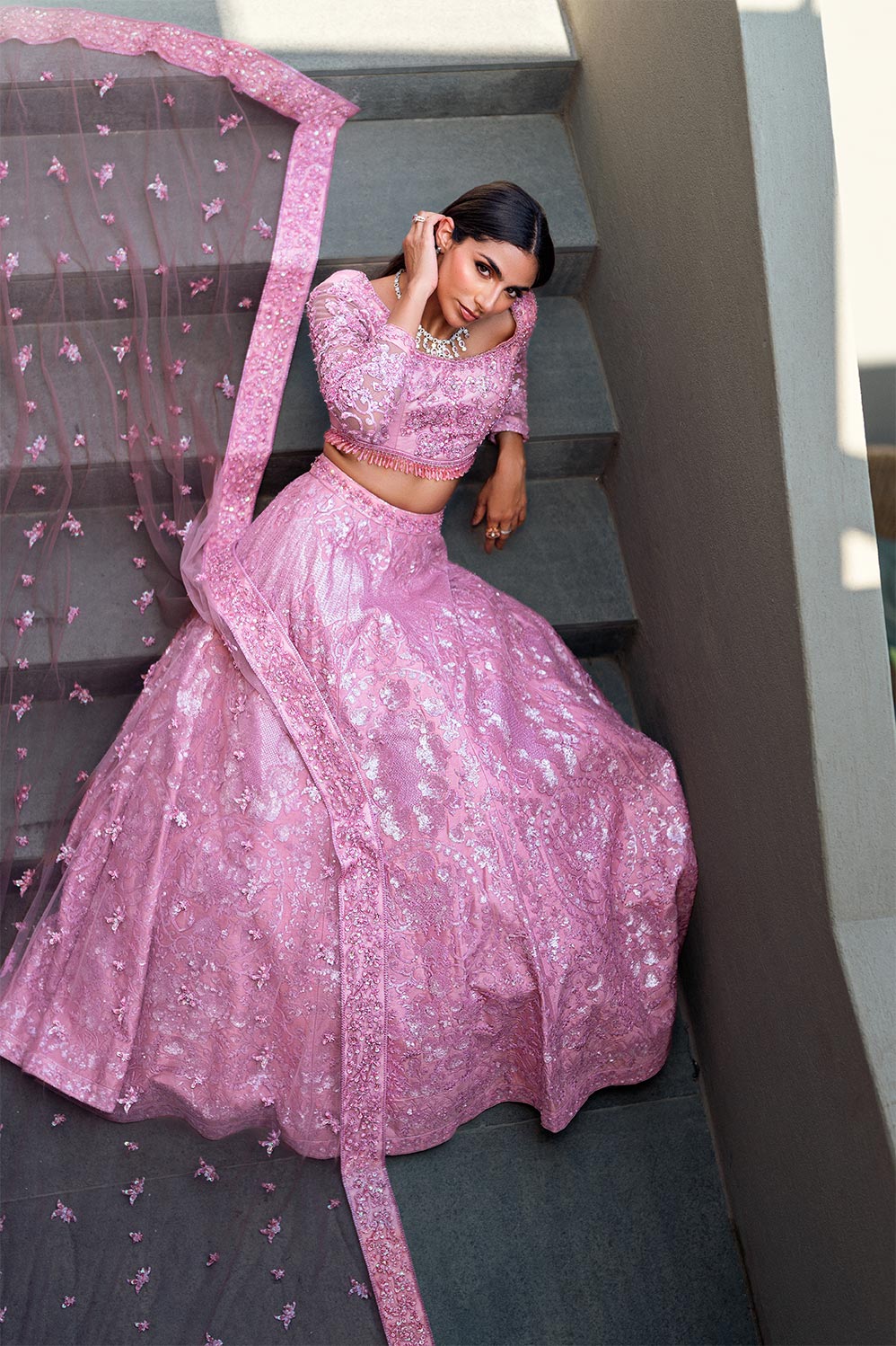 Waqas Shah | Amariage Luxury Formals | Crystal Blush -  Waqas Shah Ladies Clothes - Original Designer Dress - House of Maryam