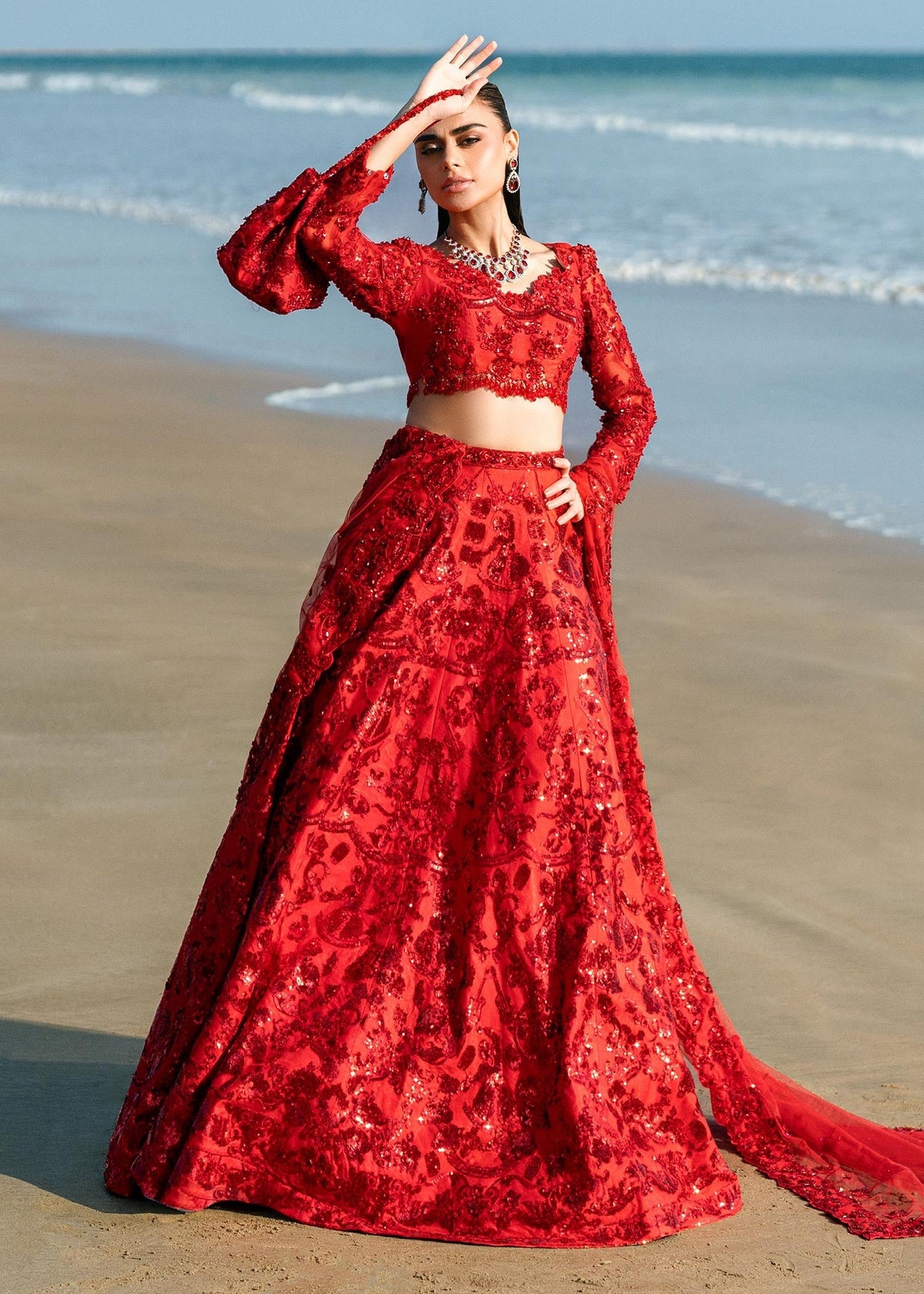 Waqas Shah | Amariage Luxury Formals | Ruby -  Waqas Shah Ladies Clothes - Original Designer Dress - House of Maryam