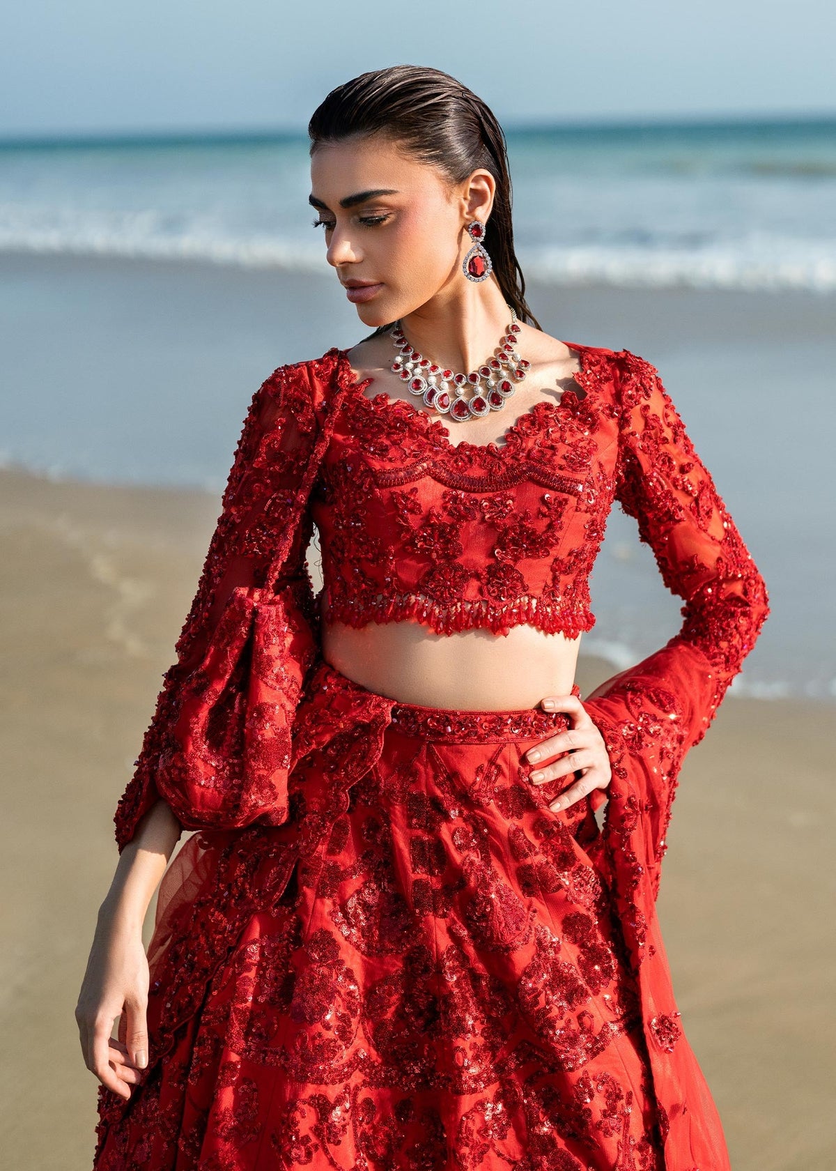 Waqas Shah | Amariage Luxury Formals | Ruby -  Waqas Shah Ladies Clothes - Original Designer Dress - House of Maryam