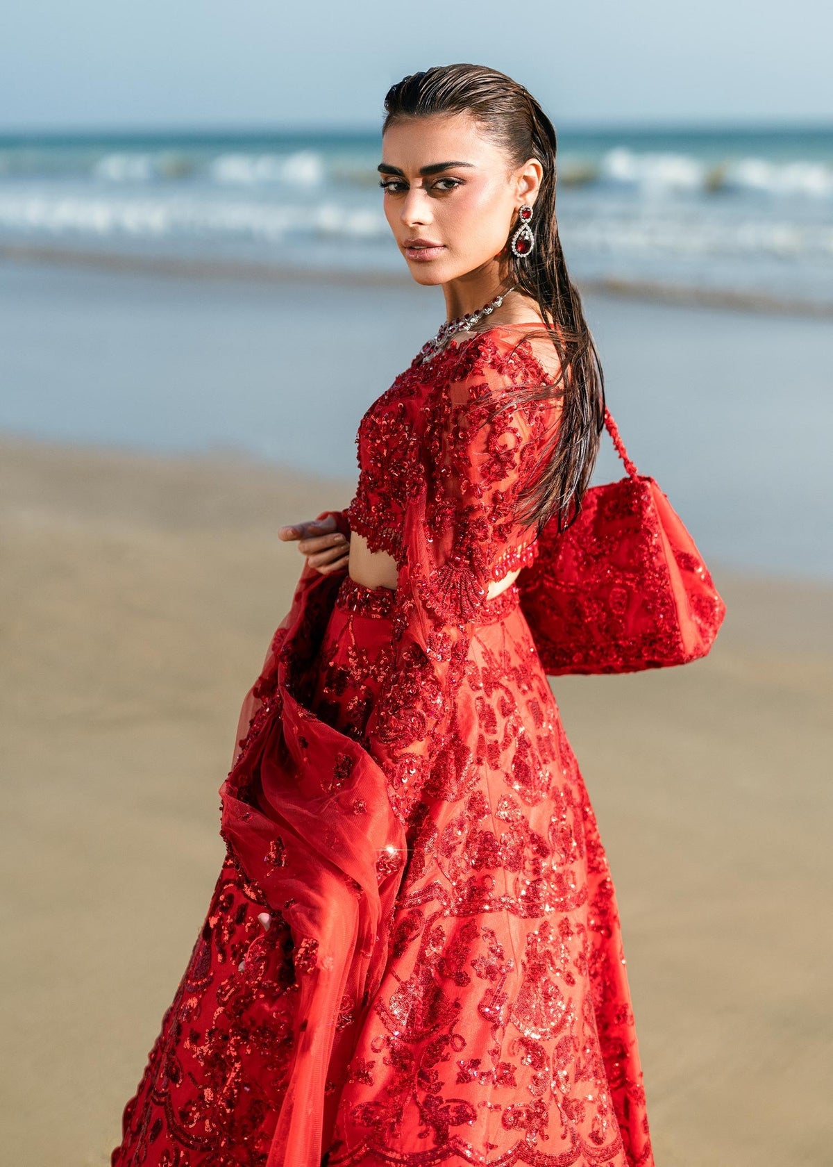 Waqas Shah | Amariage Luxury Formals | Ruby -  Waqas Shah Ladies Clothes - Original Designer Dress - House of Maryam