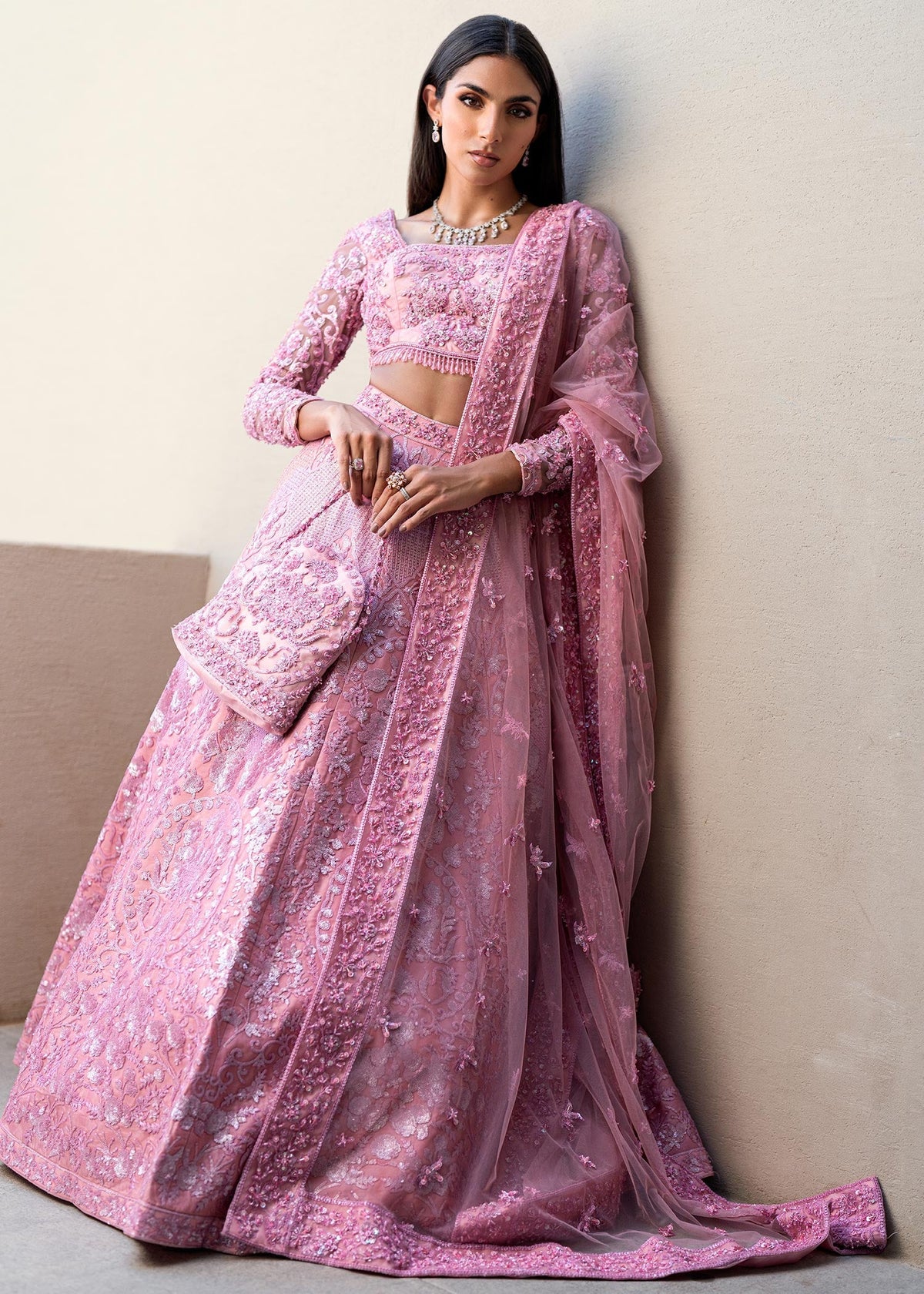 Waqas Shah | Amariage Luxury Formals | Crystal Blush -  Waqas Shah Ladies Clothes - Original Designer Dress - House of Maryam