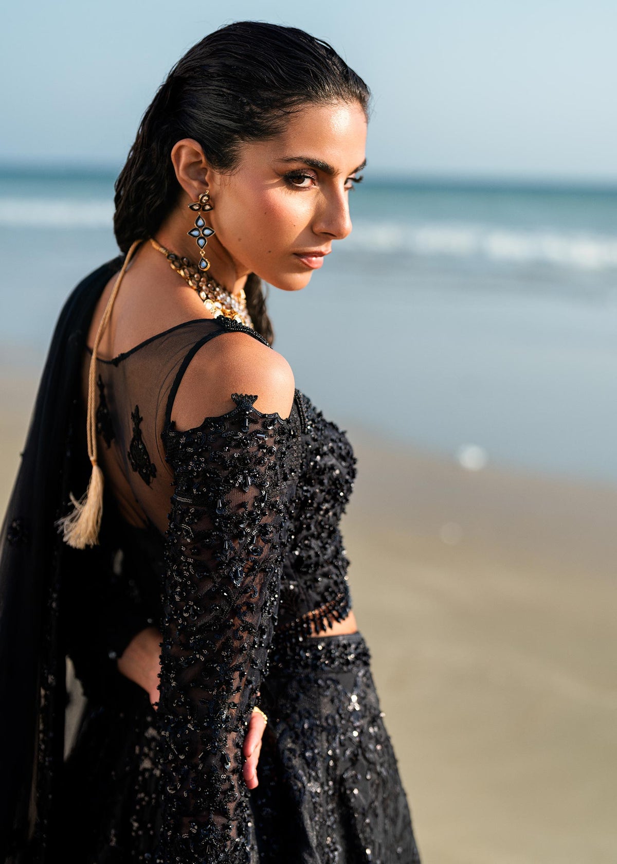 Waqas Shah | Amariage Luxury Formals | Black Musk -  Waqas Shah Ladies Clothes - Original Designer Dress - House of Maryam