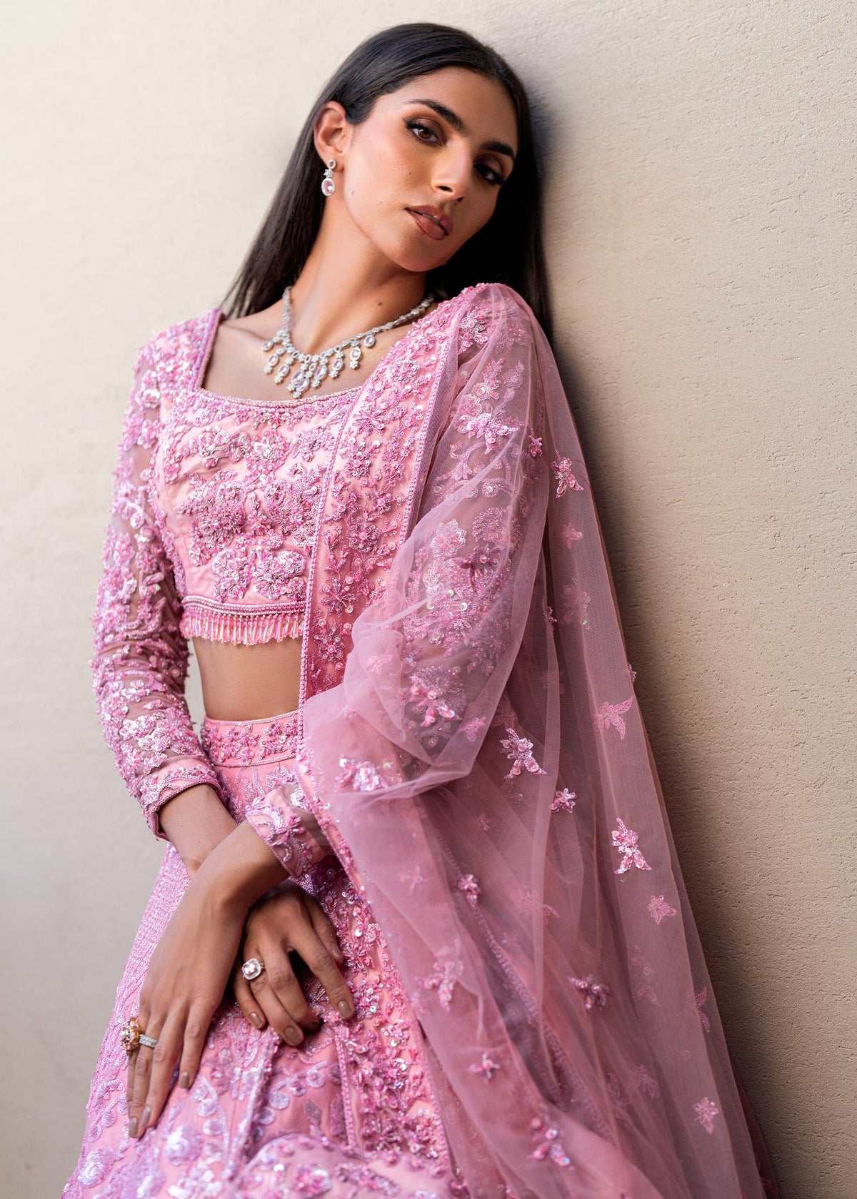 Waqas Shah | Amariage Luxury Formals | Crystal Blush -  Waqas Shah Ladies Clothes - Original Designer Dress - House of Maryam