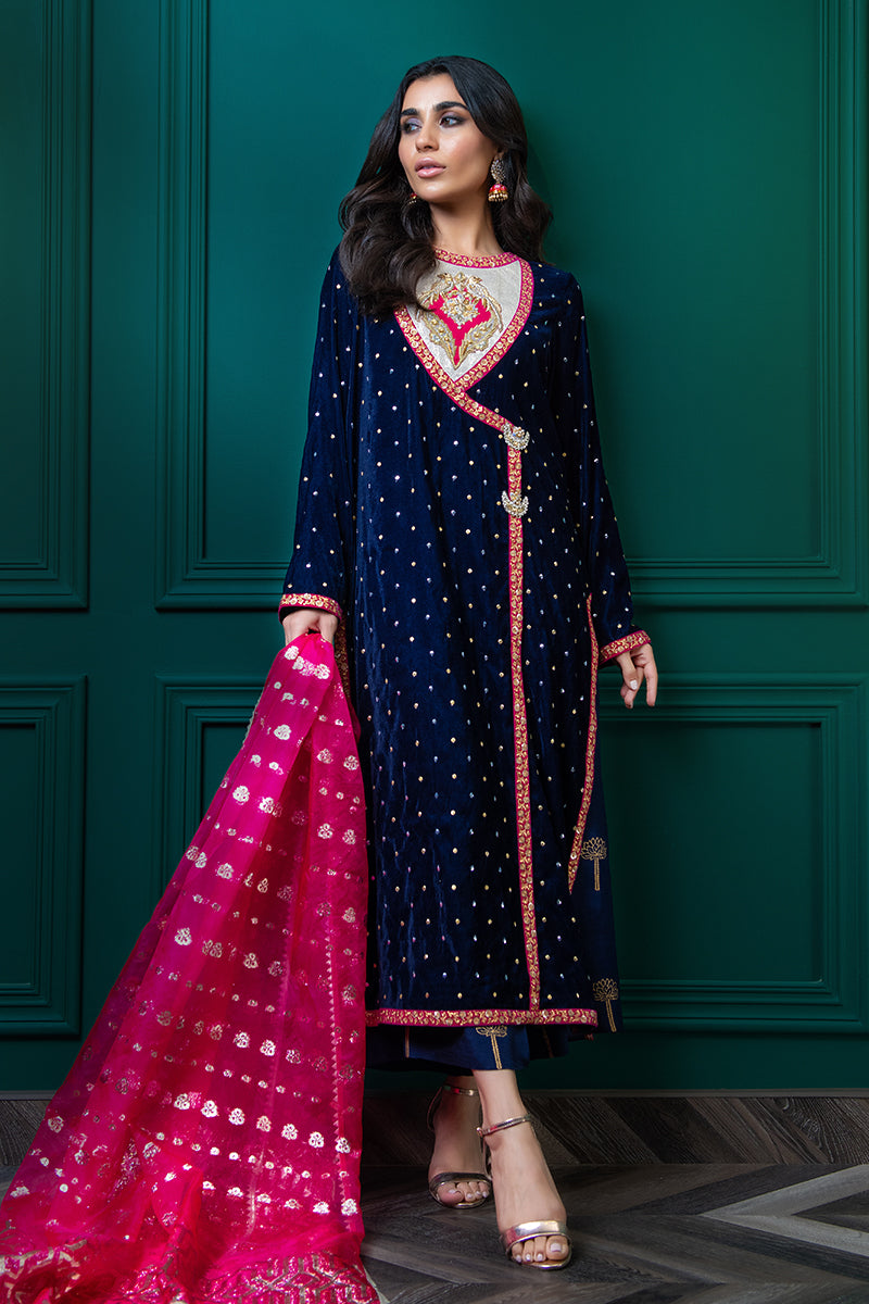 Wardha Saleem | Velvets Winter Fall 24 |  Shalimar -  Wardha Saleem Ladies Clothes - Original Designer Dress - House of Maryam