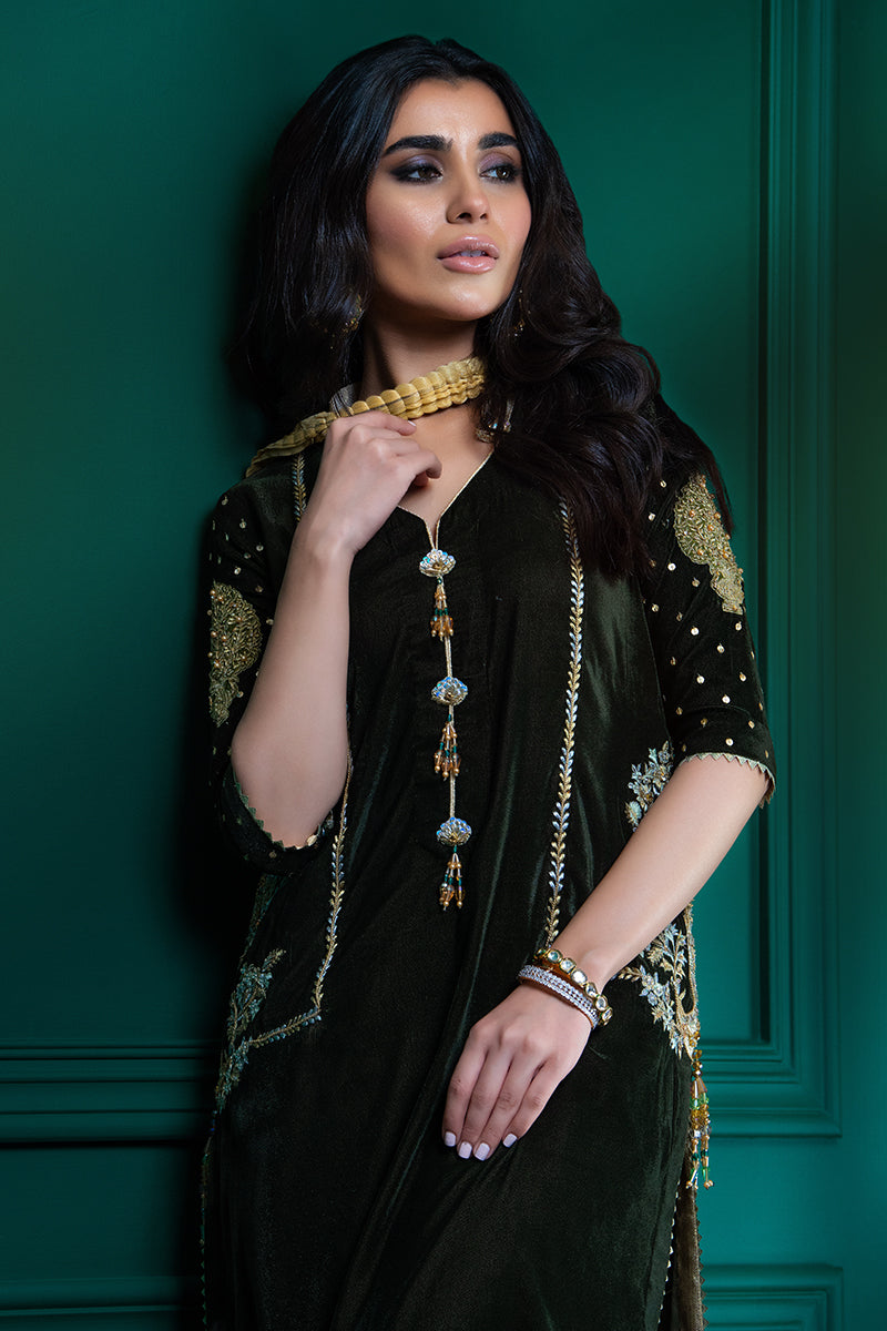 Wardha Saleem | Velvets Winter Fall 24 |  Guldaan -  Wardha Saleem Ladies Clothes - Original Designer Dress - House of Maryam