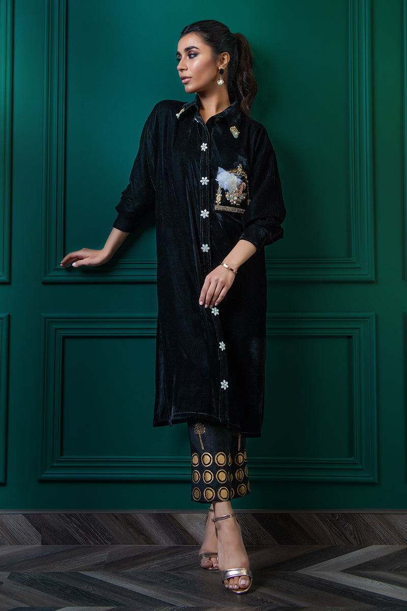 Wardha Saleem | Velvets Winter Fall 24 |  Hans Raj -  Wardha Saleem Ladies Clothes - Original Designer Dress - House of Maryam