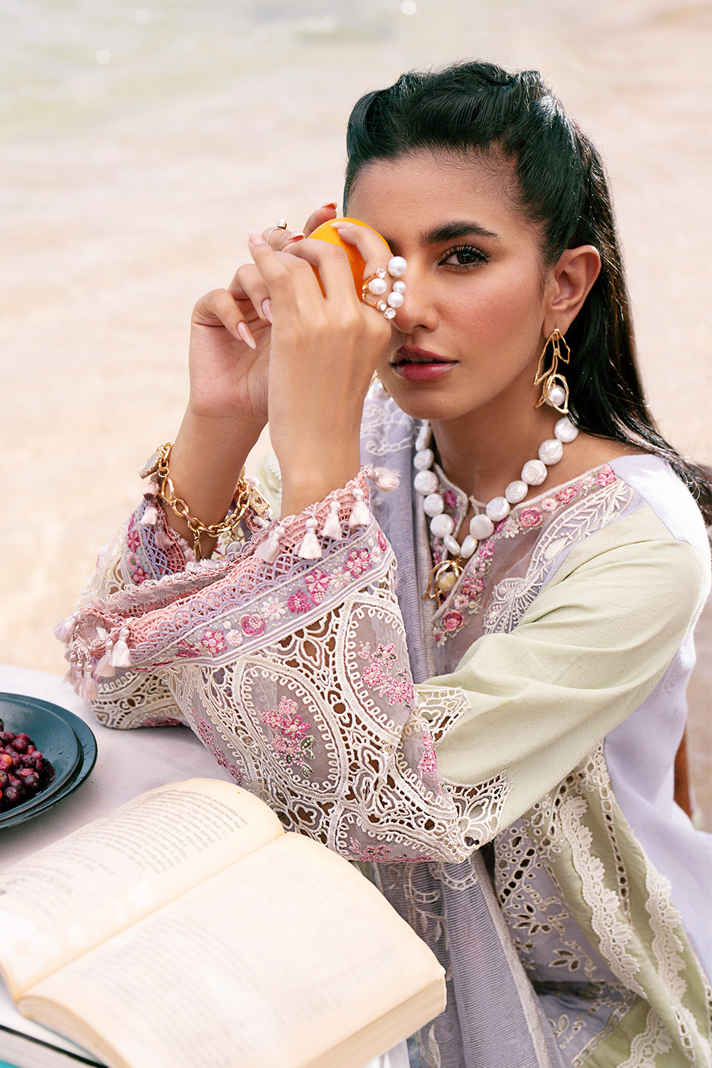 AJR Couture | Dastan Luxury Lawn 25 | Wave -  AJR Couture Ladies Clothes - Original Designer Dress - House of Maryam