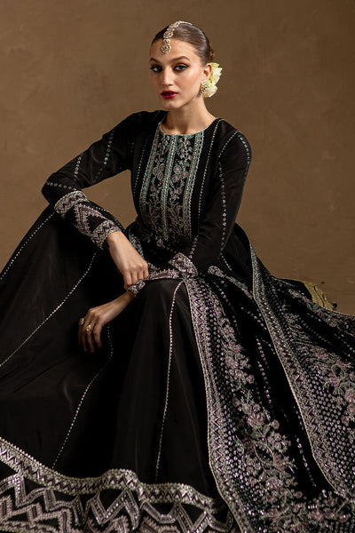 Marjjan | De Rose Velvet | MRV-14 (BLACK) -  Marjjan Ladies Clothes - Original Designer Dress - House of Maryam