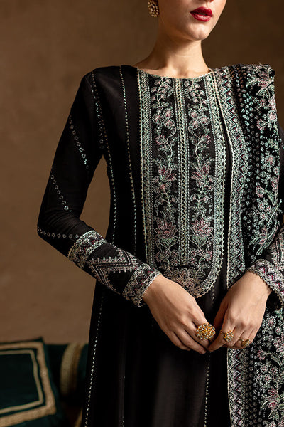 Marjjan | De Rose Velvet | MRV-14 (BLACK) -  Marjjan Ladies Clothes - Original Designer Dress - House of Maryam