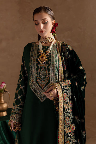 Marjjan | De Rose Velvet | MRV-11 (GREEN) -  Marjjan Ladies Clothes - Original Designer Dress - House of Maryam