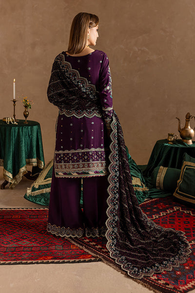 Marjjan | De Rose Velvet | MRV-12 (PURPLE) -  Marjjan Ladies Clothes - Original Designer Dress - House of Maryam