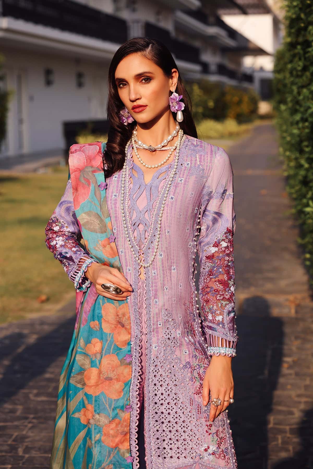 Afrozeh | Lawn 25 | Chrysa -  Afrozeh Ladies Clothes -  House of Maryam
