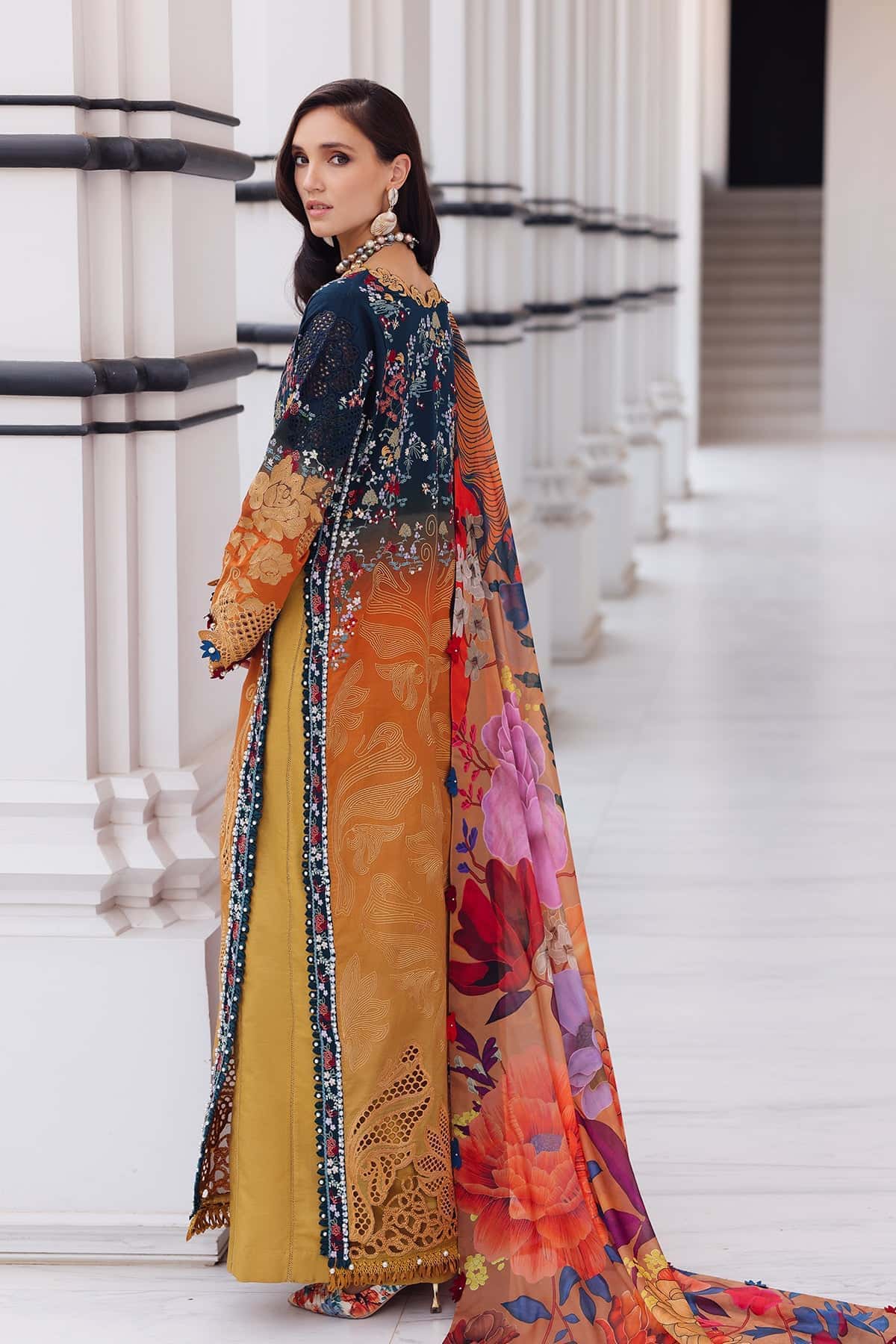 Afrozeh | Lawn 25 | Halcy -  Afrozeh Ladies Clothes - Original Designer Dress - House of Maryam