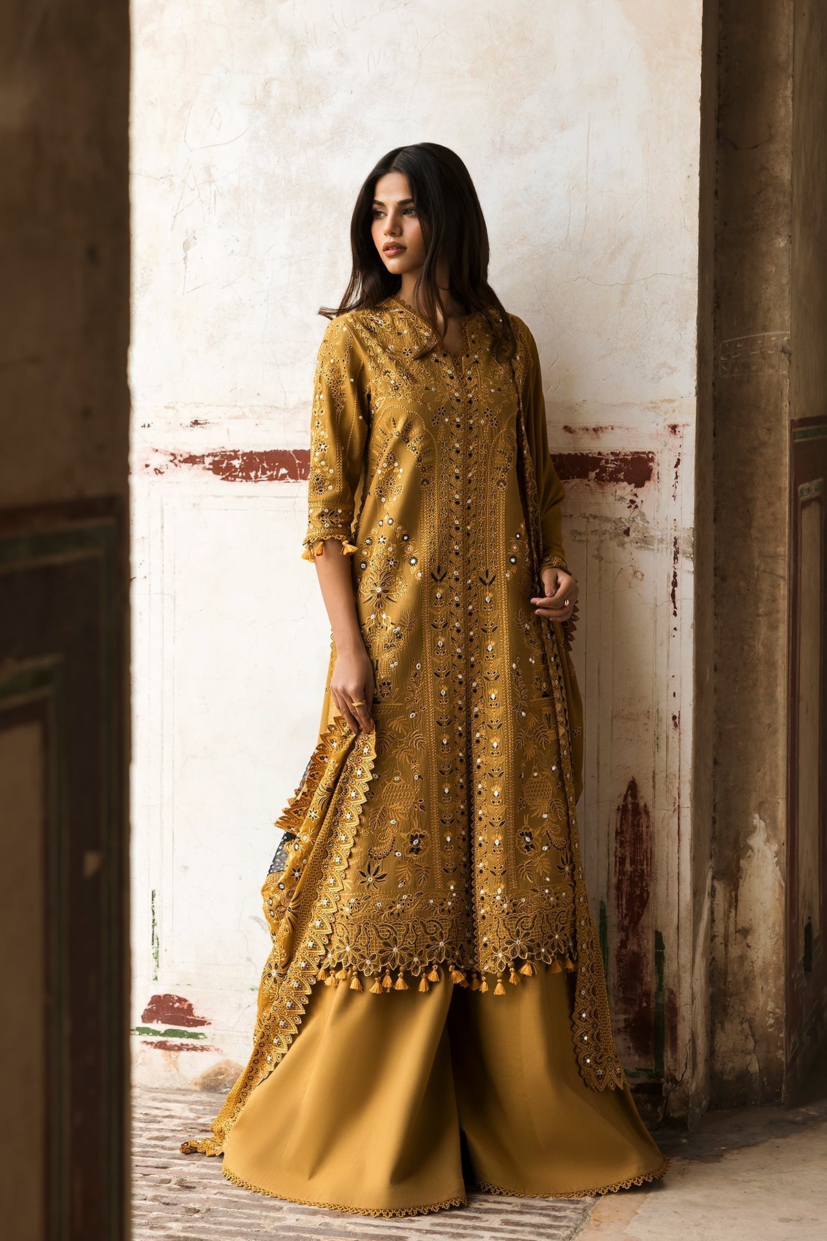 Afrozeh | Mulaqaat Lawn | Wafa -  Afrozeh Ladies Clothes - Original Designer Dress - House of Maryam